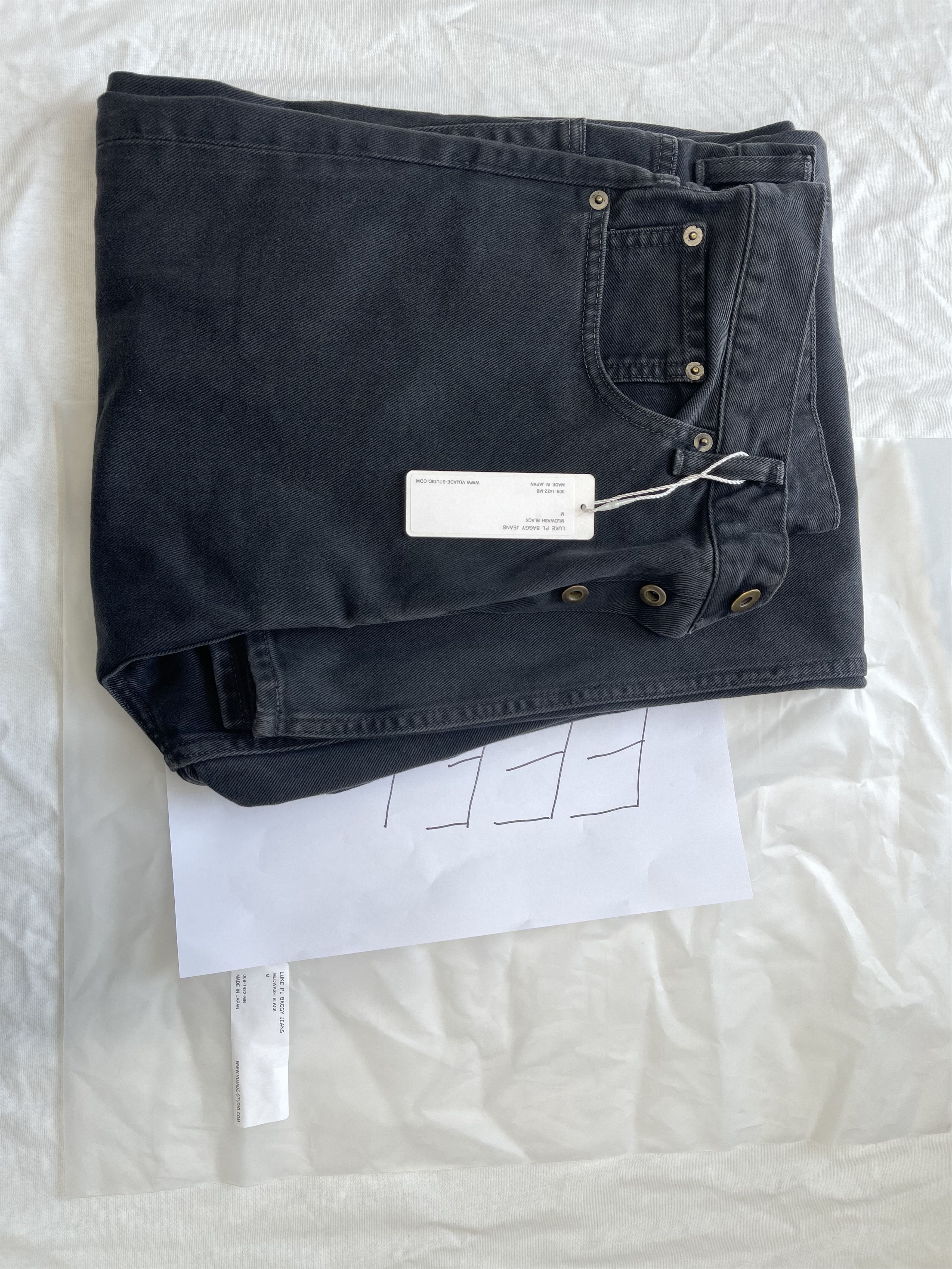 VUJADE LUKE PL BAGGY JEANS IN MUDWASH BLACK
