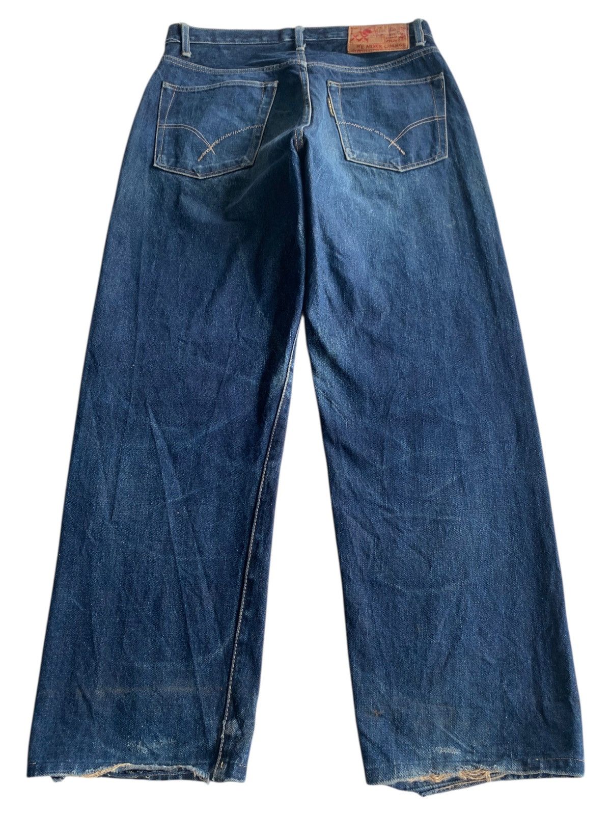 Kapital VINTAGE HOLLYWOOD RANCH MARKET SELVEDGE DISTRESSED DENIM Size US 32 / EU 48 - 4 Thumbnail