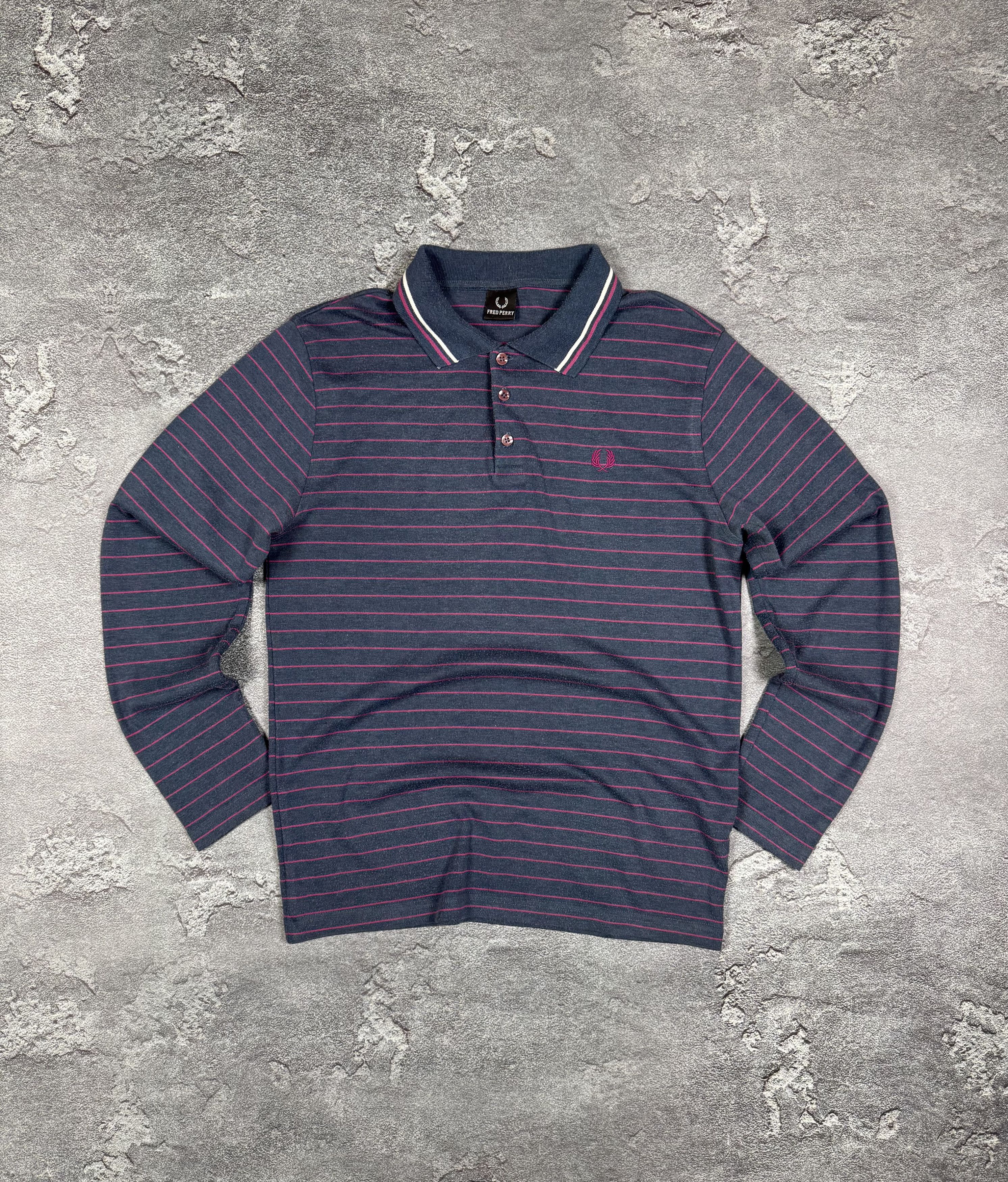 If Six Was Nine Fred Perry Long Sleeve Striped Polo Size M Streetwear Size US M / EU 48-50 / 2 - 1 Thumbnail