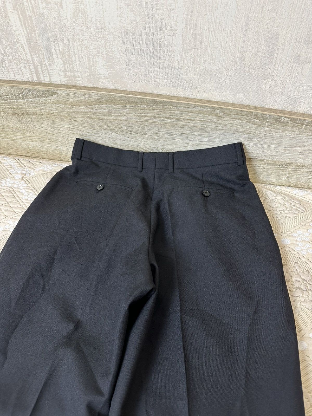 Celine 🔥 Celine Paris Black Mohair Wool Trousers 48 IT Pants Men Size 48R - 9 Thumbnail