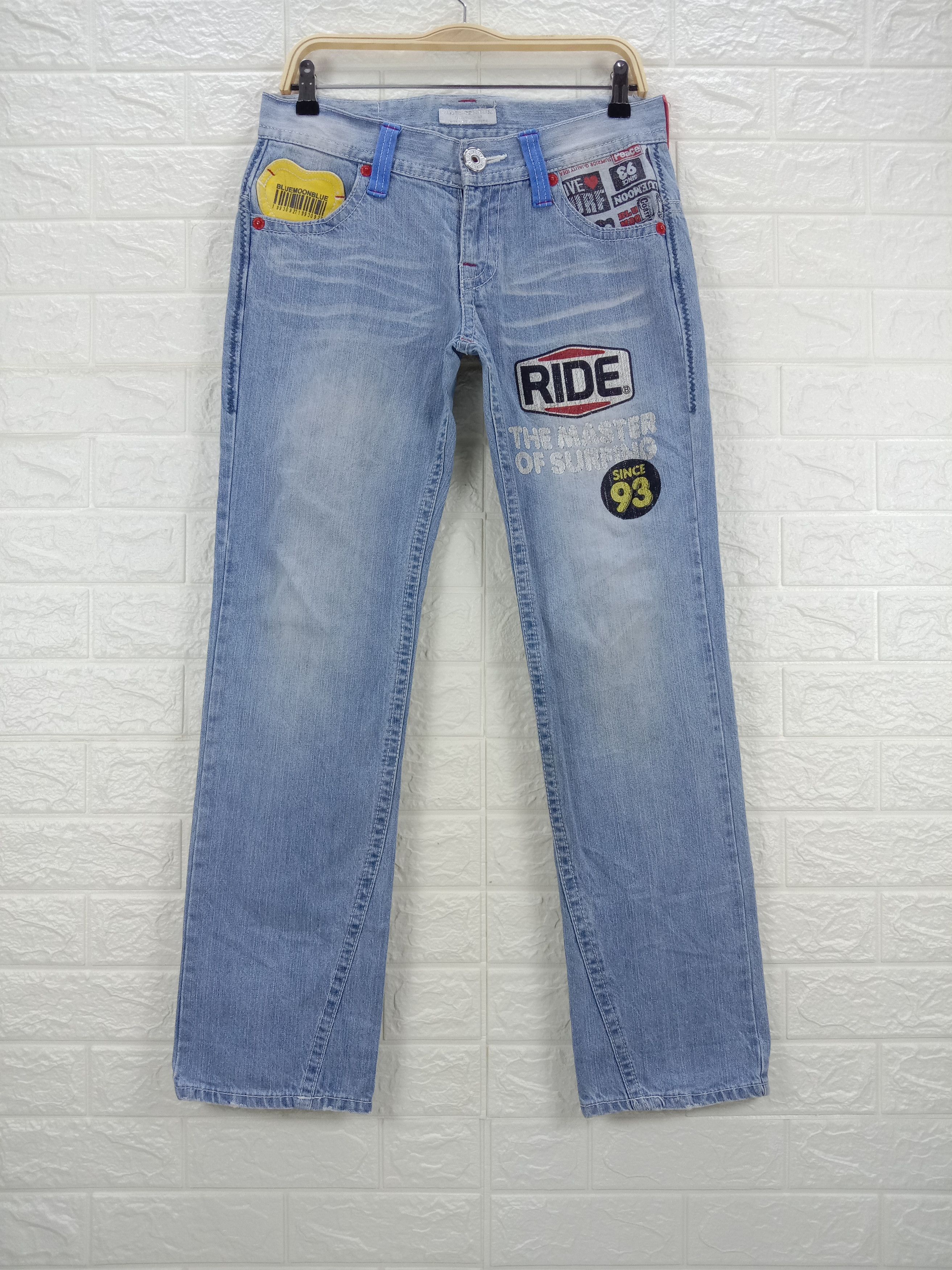Japanese Brand Vintage Blue Moon Blue Surf Style Jeans Size US 31 - 7 Thumbnail