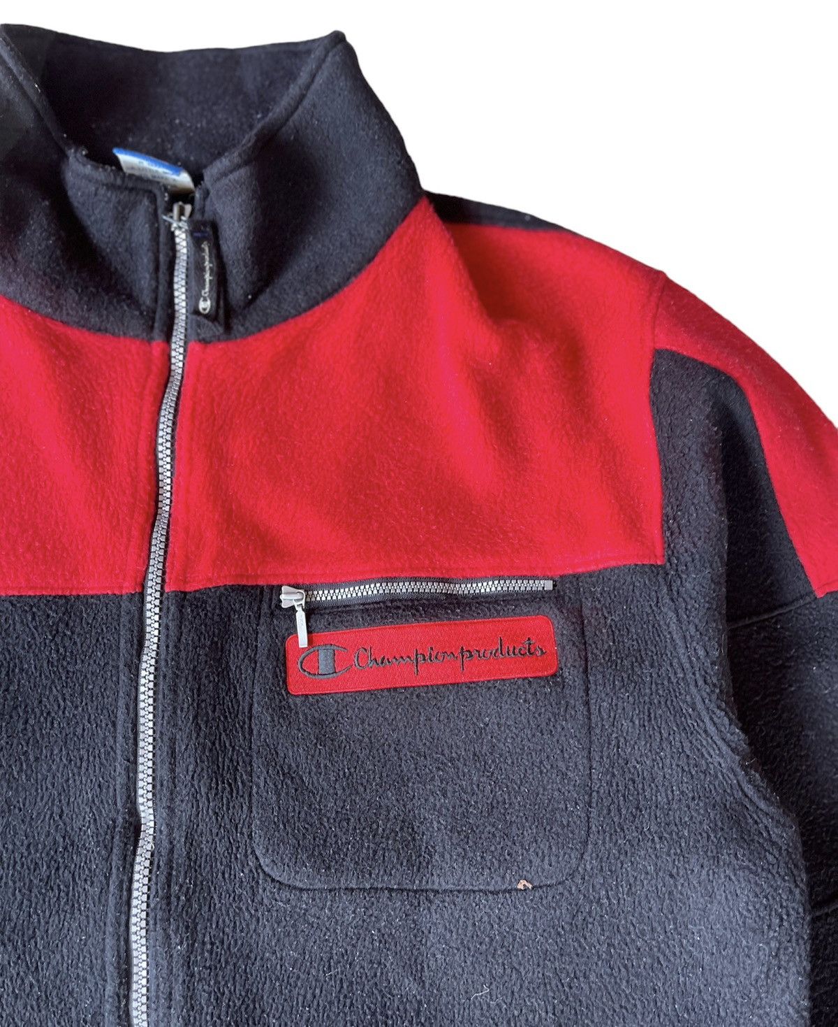 Champion × Vintage Vintage Champion Fleece Jacket Bold Logo, Zippered Pocket Size US M / EU 48-50 / 2 - 8 Thumbnail