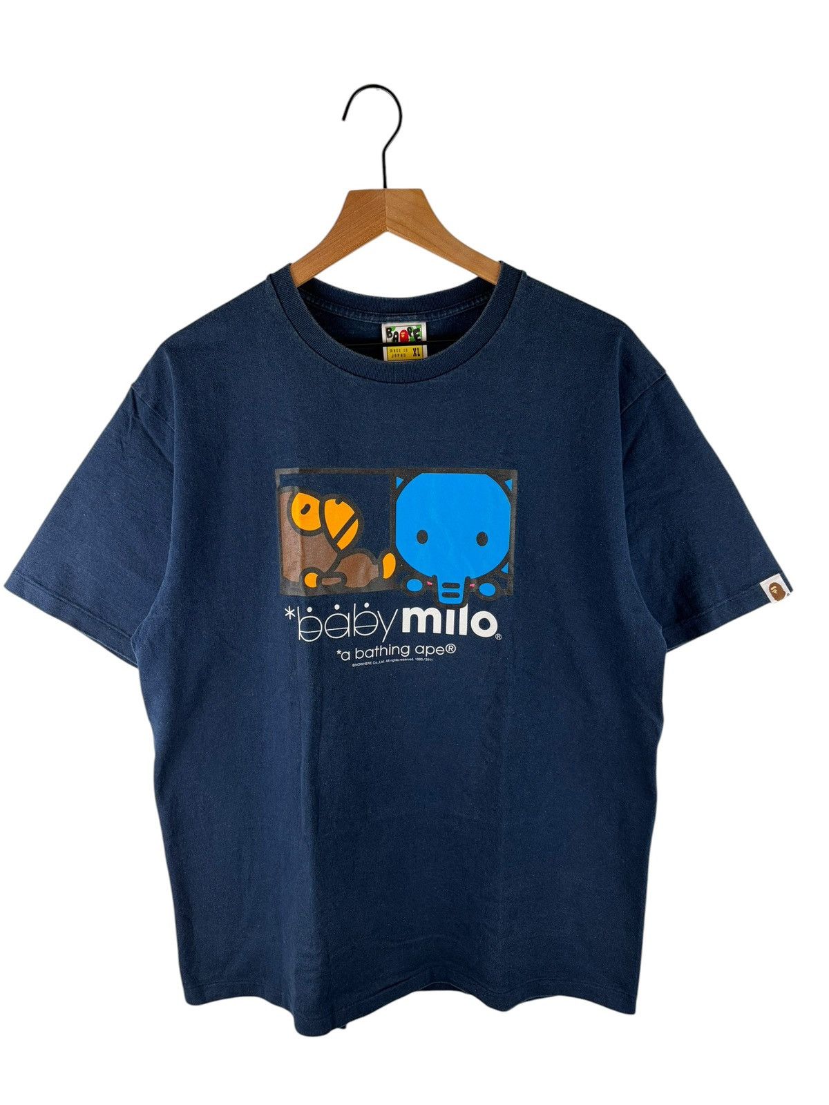 Bape 2011 Bape Milo Elephant Print Tee Size US XL / EU 56 / 4 - 1 Thumbnail
