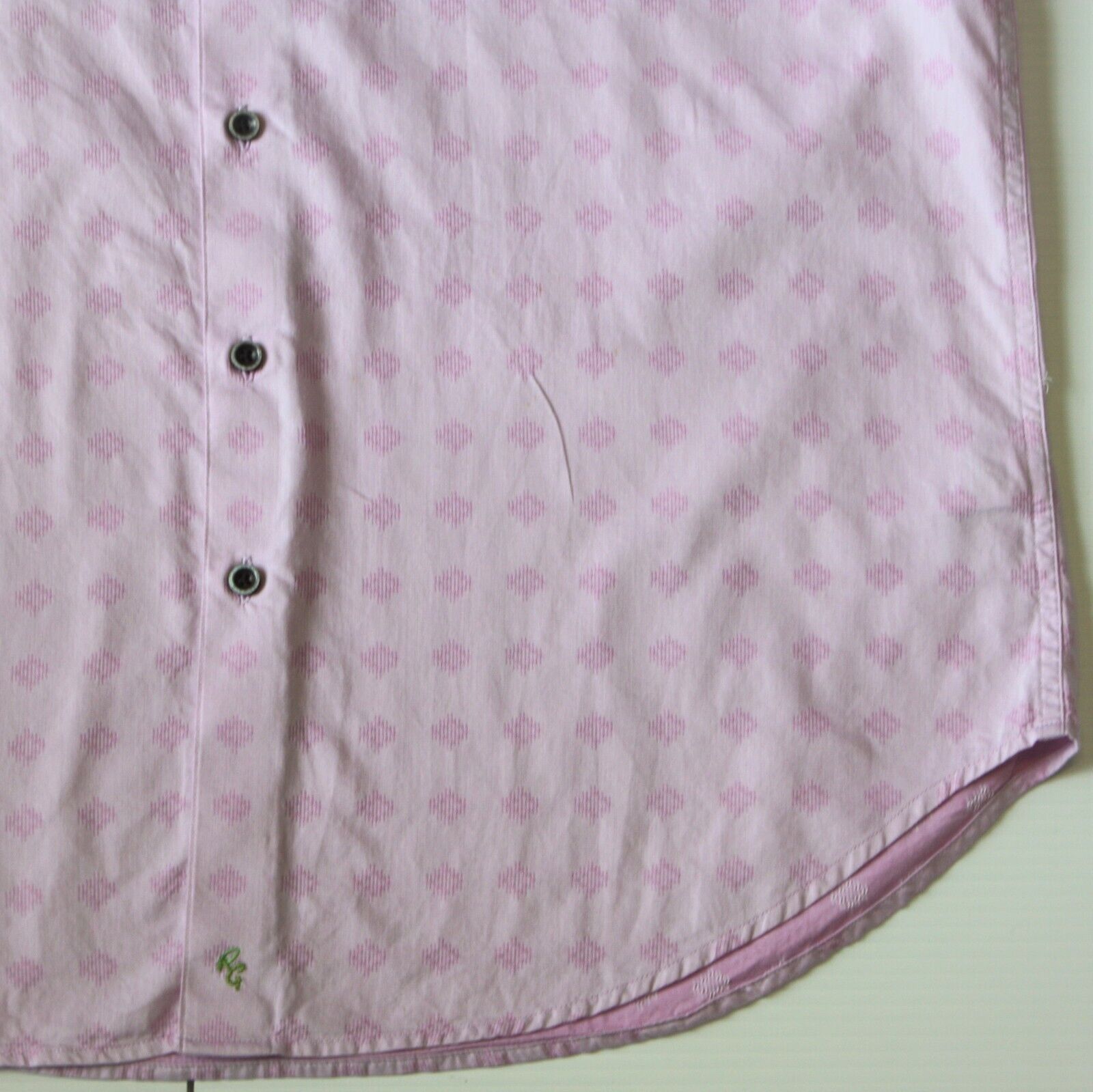 Robert Graham Faribault Pink Short Sleeve Woven Classic Fit Shirt size L Size US L / EU 52-54 / 3 - 3 Thumbnail