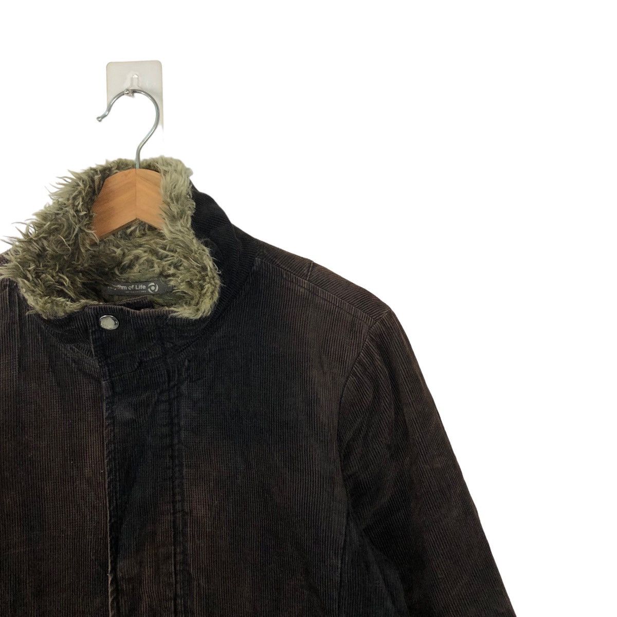 Japanese Brand VINTAGE MOLESKIN JACKET MINK FUR LINING RHYTHM OF LIFE Size US L / EU 52-54 / 3 - 5 Thumbnail