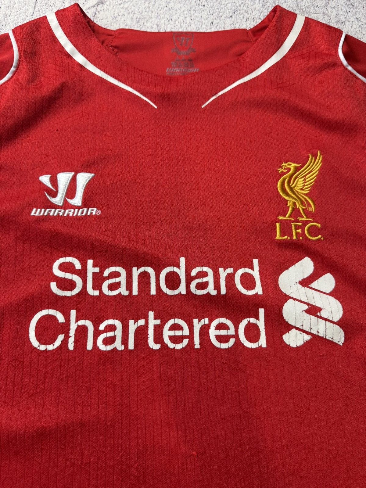 Vintage LIVERPOOL 2014 FOOTBALL SHIRT JERSEY HOME WARRIOR ORIGINAL Size US L / EU 52-54 / 3 - 11 Thumbnail
