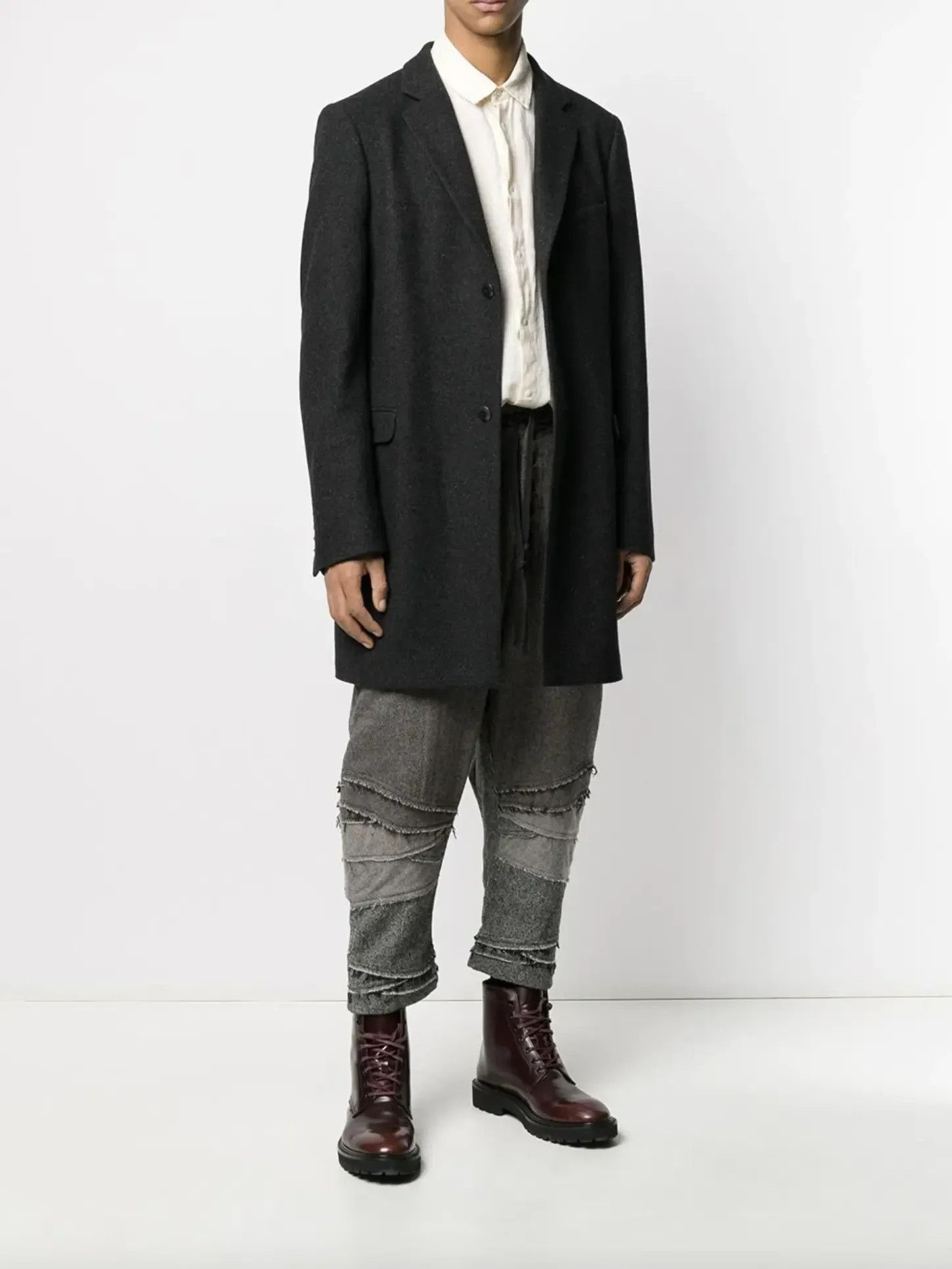 Greg Lauren $2.2k Greg Lauren Mix Herringbone Cargo Drop Pants Size US 34 / EU 50 - 4 Thumbnail