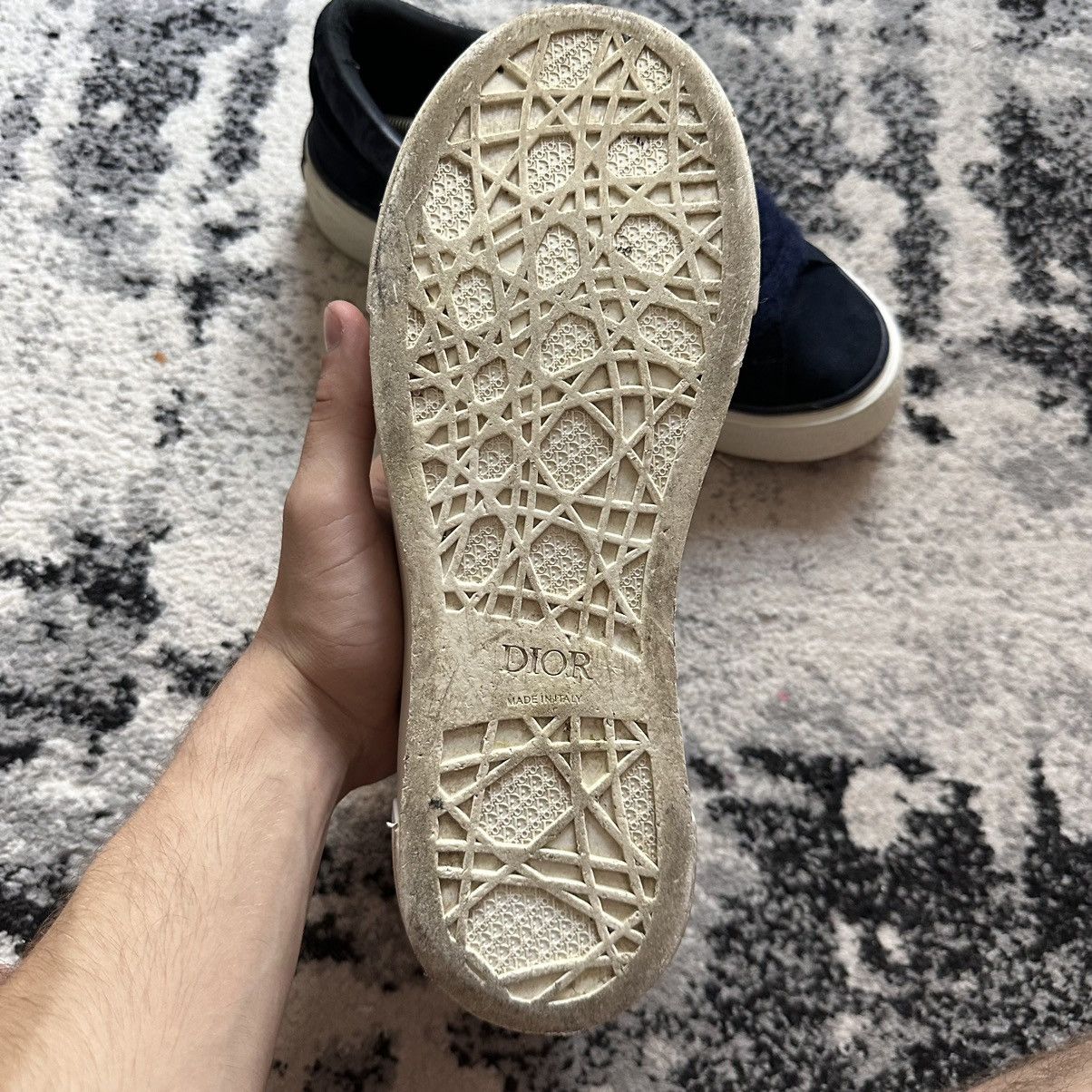 DENIM TEARS × Dior Dior Tears B33 Blue Oblique Denim Peace Sneakers Size US 9.5 / EU 42-43 - 11 Thumbnail