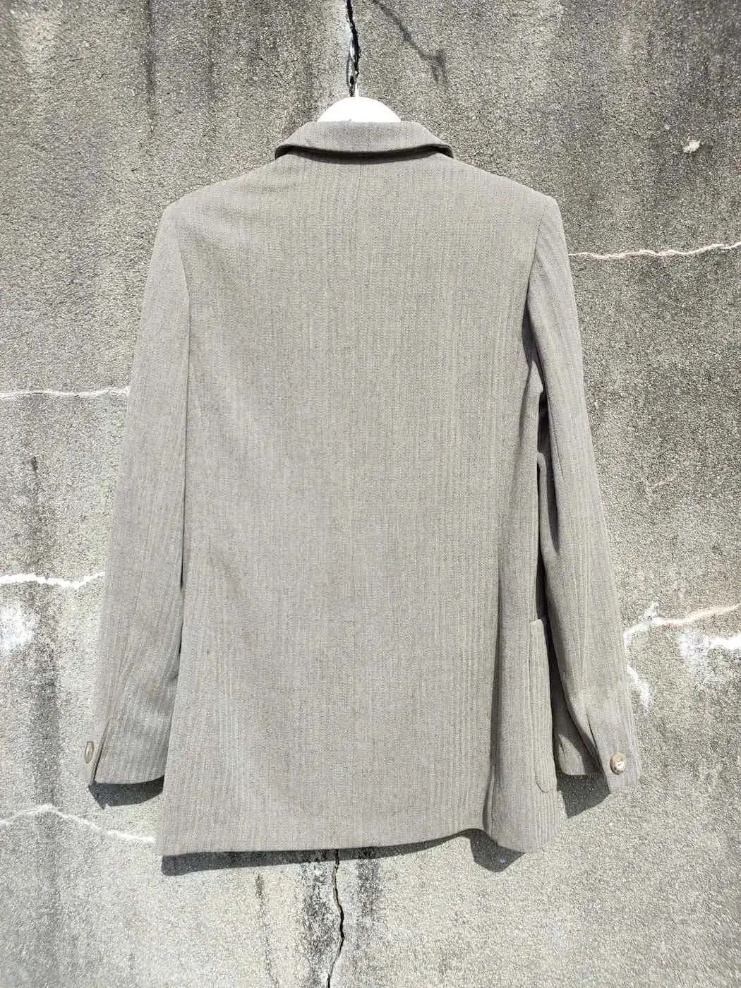 Designer × Max Mara MaxMara Weekend Line Wool Blend Collarless Blazer Size M / US 6-8 / IT 42-44 - 8 Thumbnail