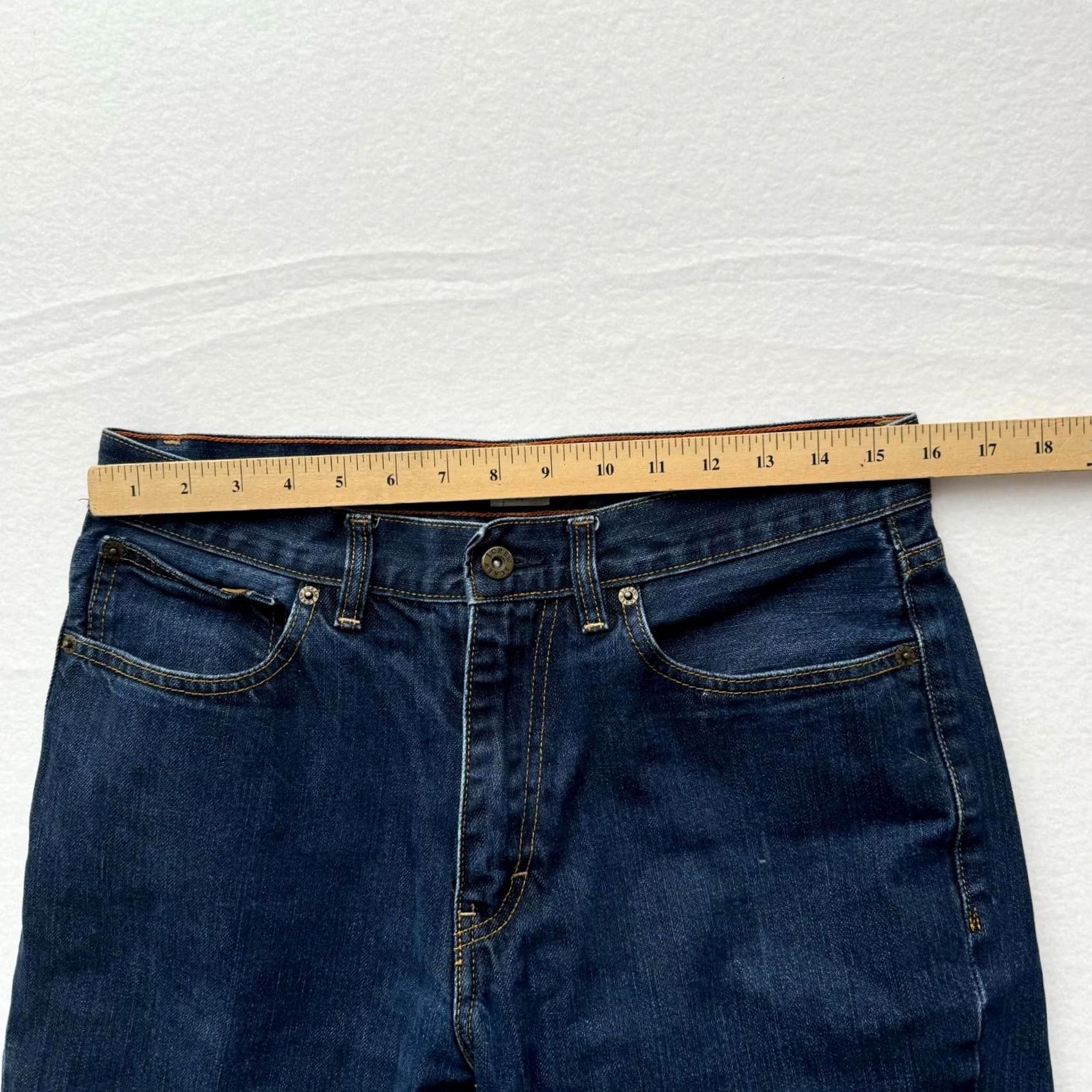 J.Crew VINTAGE J.Crew Jeans Men Slim Straight Dark Wash Denim 31x32 Blue Inseam 32 Slimming Regular Size Men Size US 31 - 5 Thumbnail