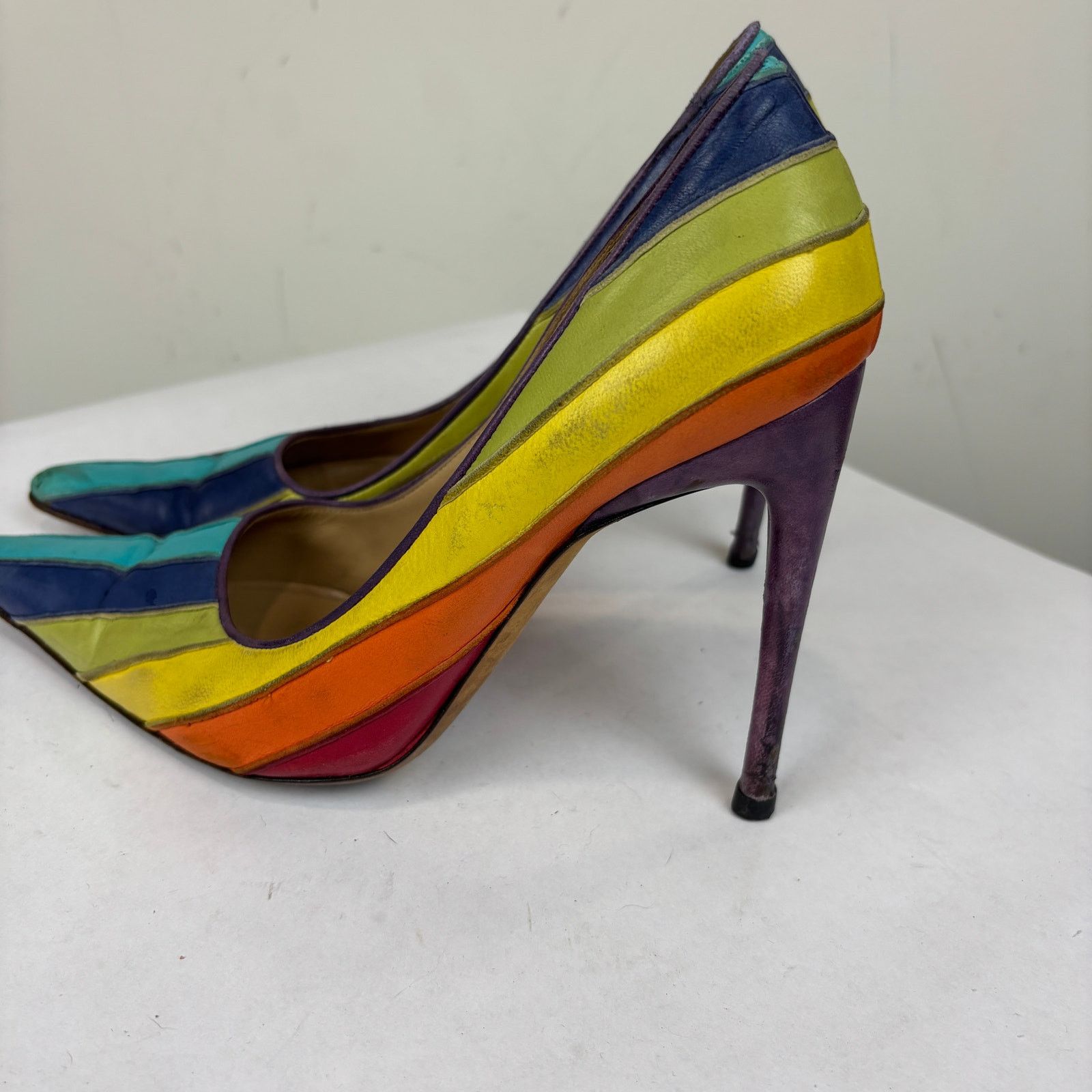 Dolce & Gabbana Dolce & Gabbana Rainbow Pumps High Heels Pointed 39 US 9 Size US 9 / IT 39 - 13 Thumbnail