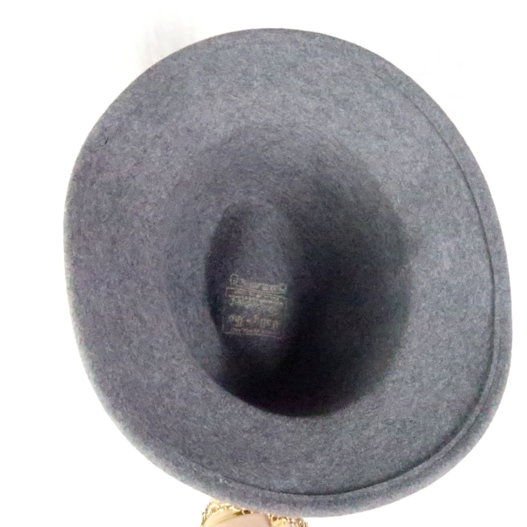 FELT VINTAGE 60s Tally-Ho Grey Felt Wool Cloche Fedora Hat One Size Women with Feather Size ONE SIZE - 5 Thumbnail