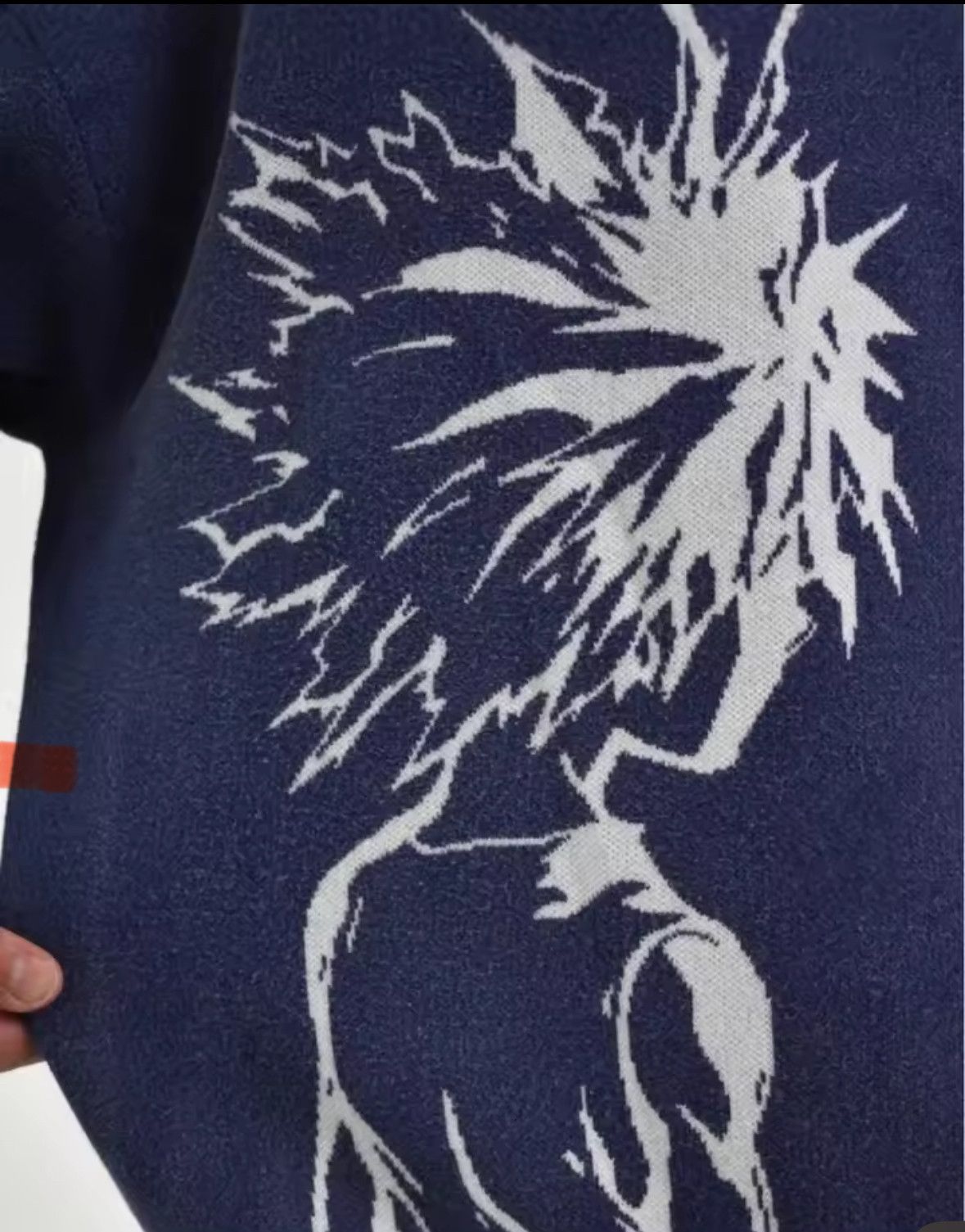 Other Street Vintage Retro Dragon Boy Anime Sweater Jacquard Size US M / EU 48-50 / 2 - 3 Thumbnail
