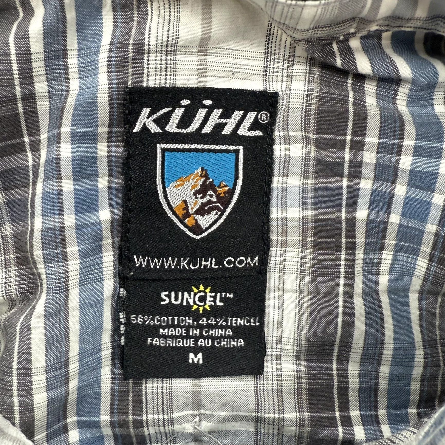 Vintage KUHL Shirt Mens M Gray Blue Plaid Short Sleeve Button Front Western Outdoor Size US M / EU 48-50 / 2 - 3 Thumbnail
