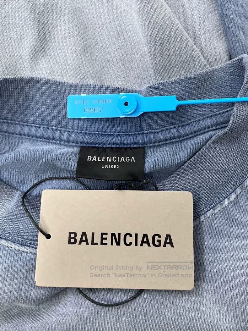 Balenciaga Balenciaga Letter Print Round Neck Pullover Short Sleeve T Size US XL / EU 56 / 4 - 5 Thumbnail