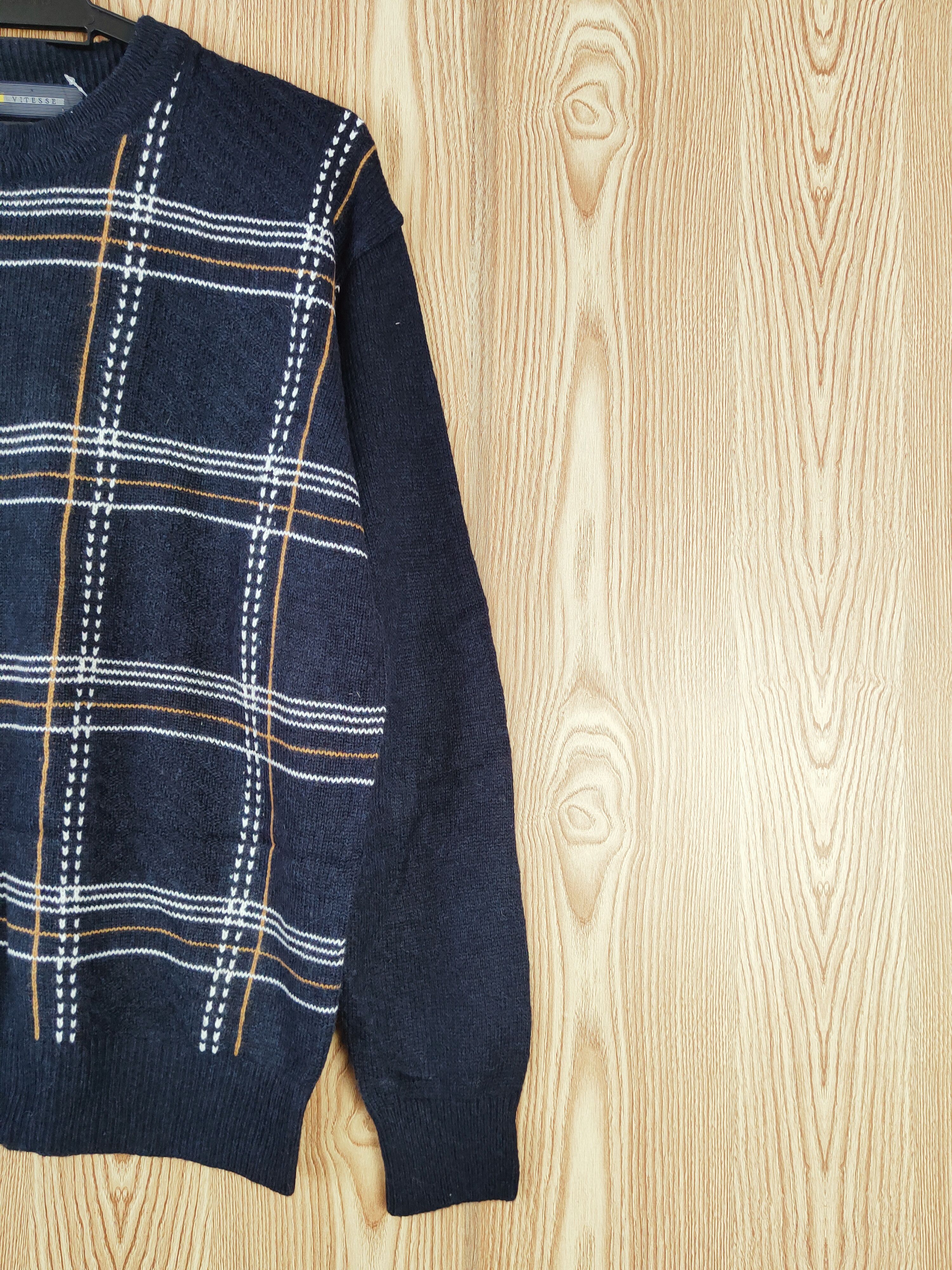 Homespun Knitwear × Japanese Brand × Vintage Vitesse Navy Knitwear Sweatshirts #W821 Size US L / EU 52-54 / 3 - 5 Thumbnail