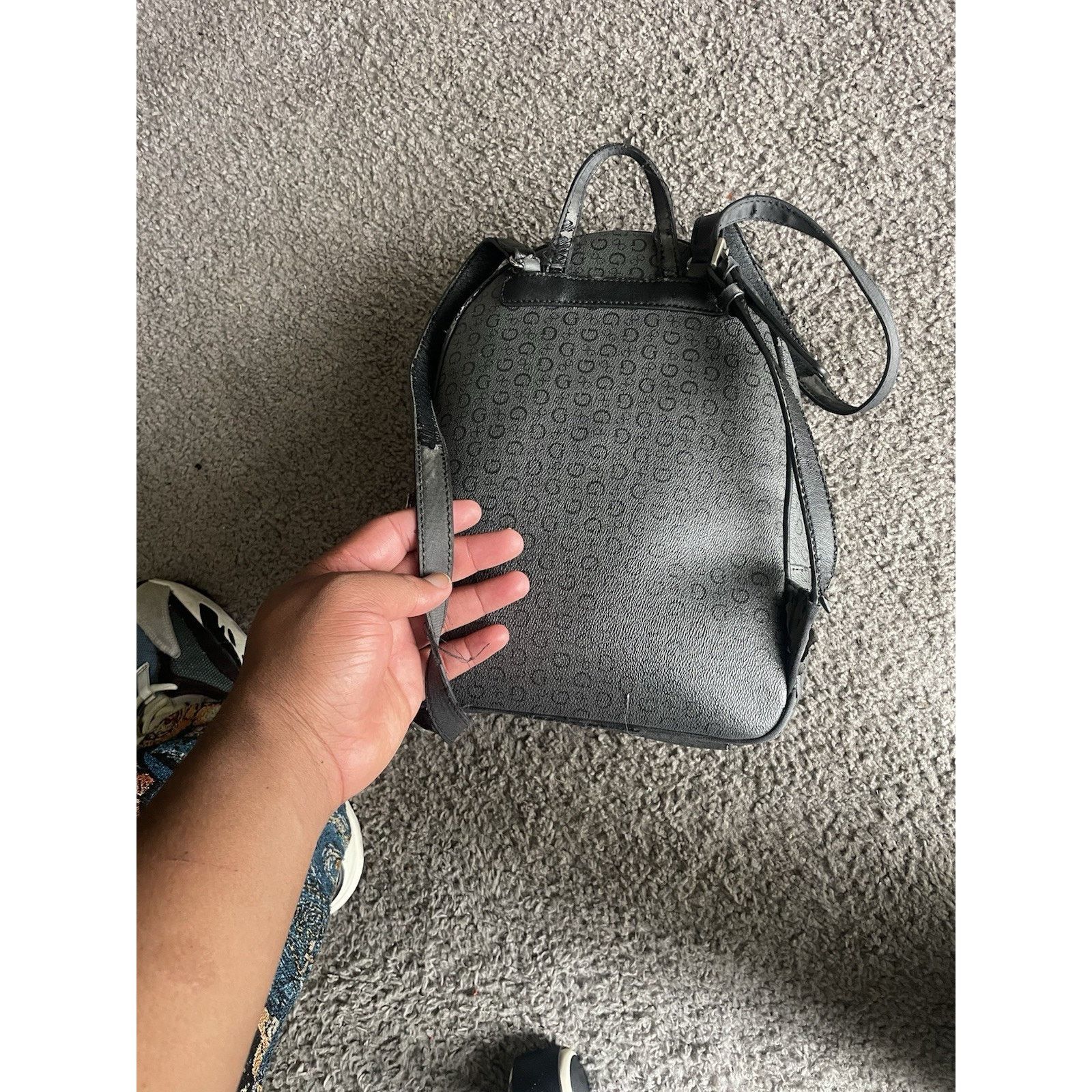 Guess GUESS Backpack Monogram Black Small Bag Size ONE SIZE - 2 Thumbnail
