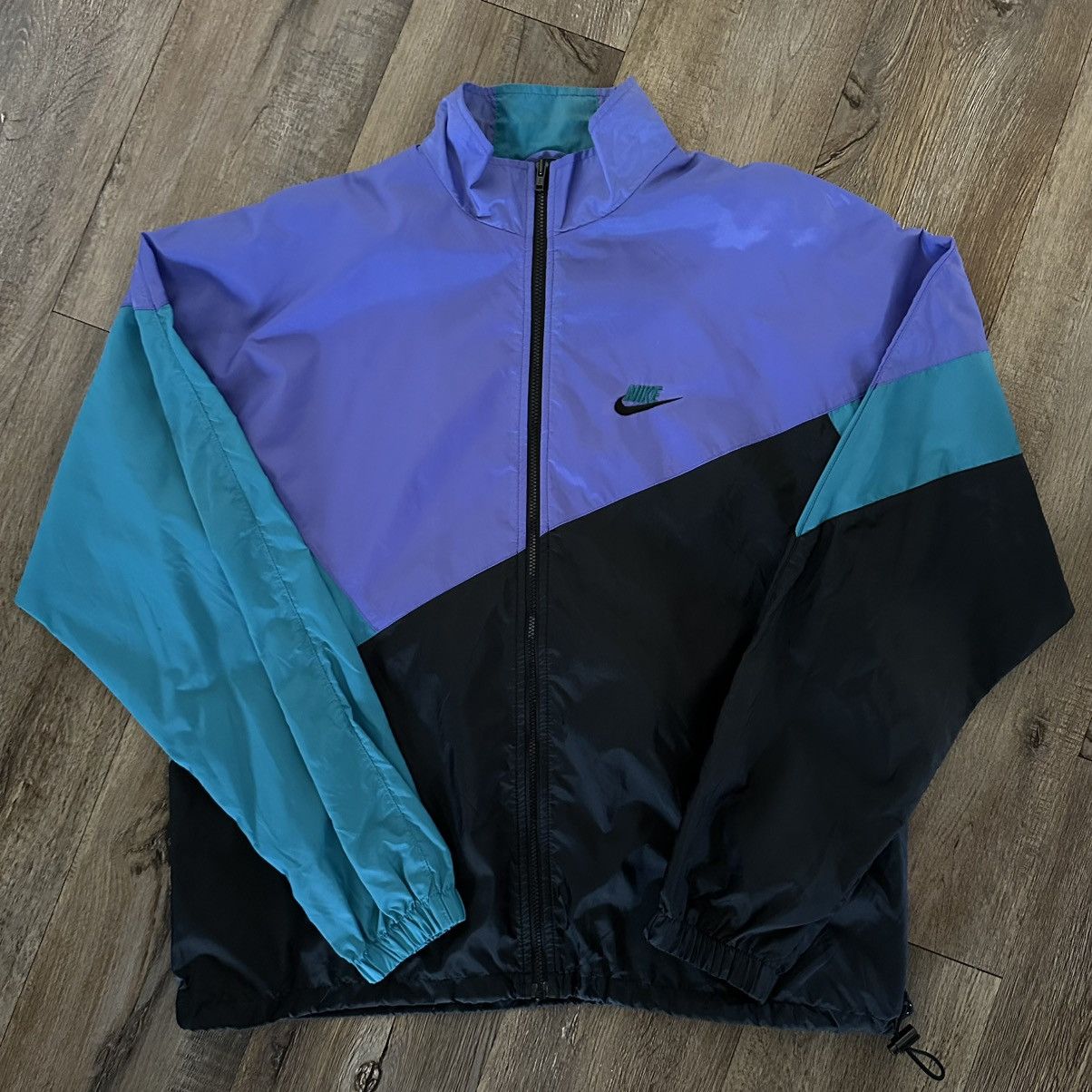 Nike × Vintage Vintage 90s Nike Windbreaker Size US L / EU 52-54 / 3 - 1 Thumbnail