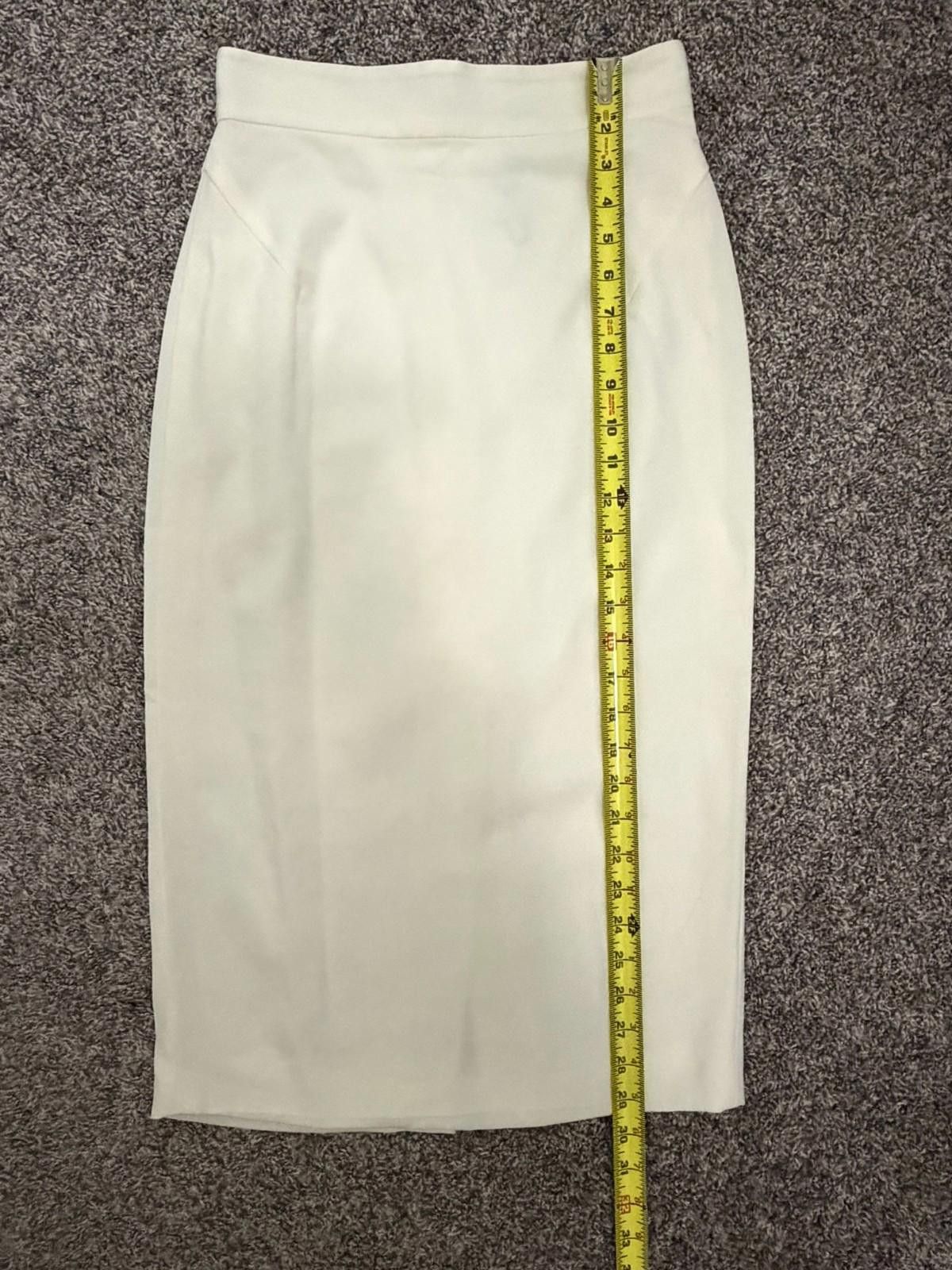 Other RAOUL Pencil Skirt with Back Slit in Ivory (US 2) Size 26" / US 2 / IT 38 - 3 Thumbnail