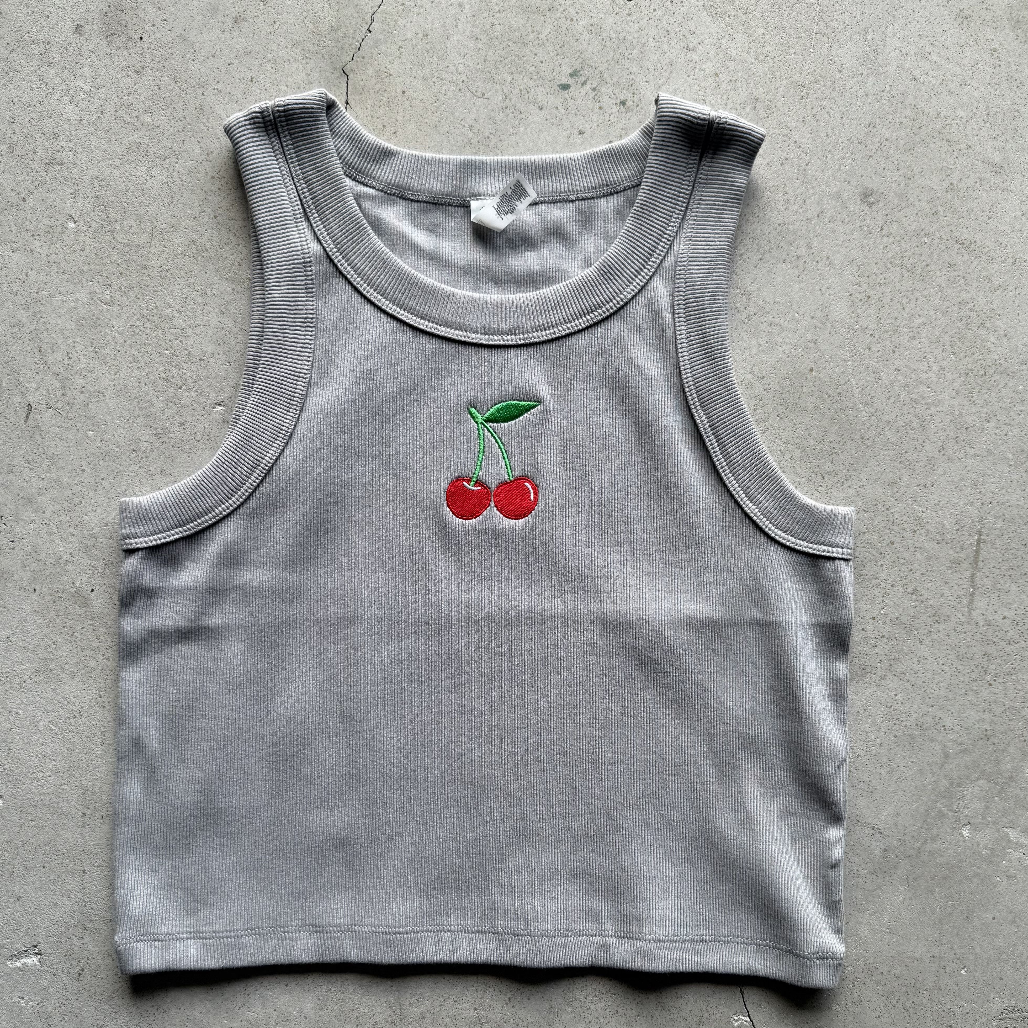 Tank Air Cherry Tank top 100% Cotton Cropped Size S / US 4 / IT 40 - 1 Thumbnail