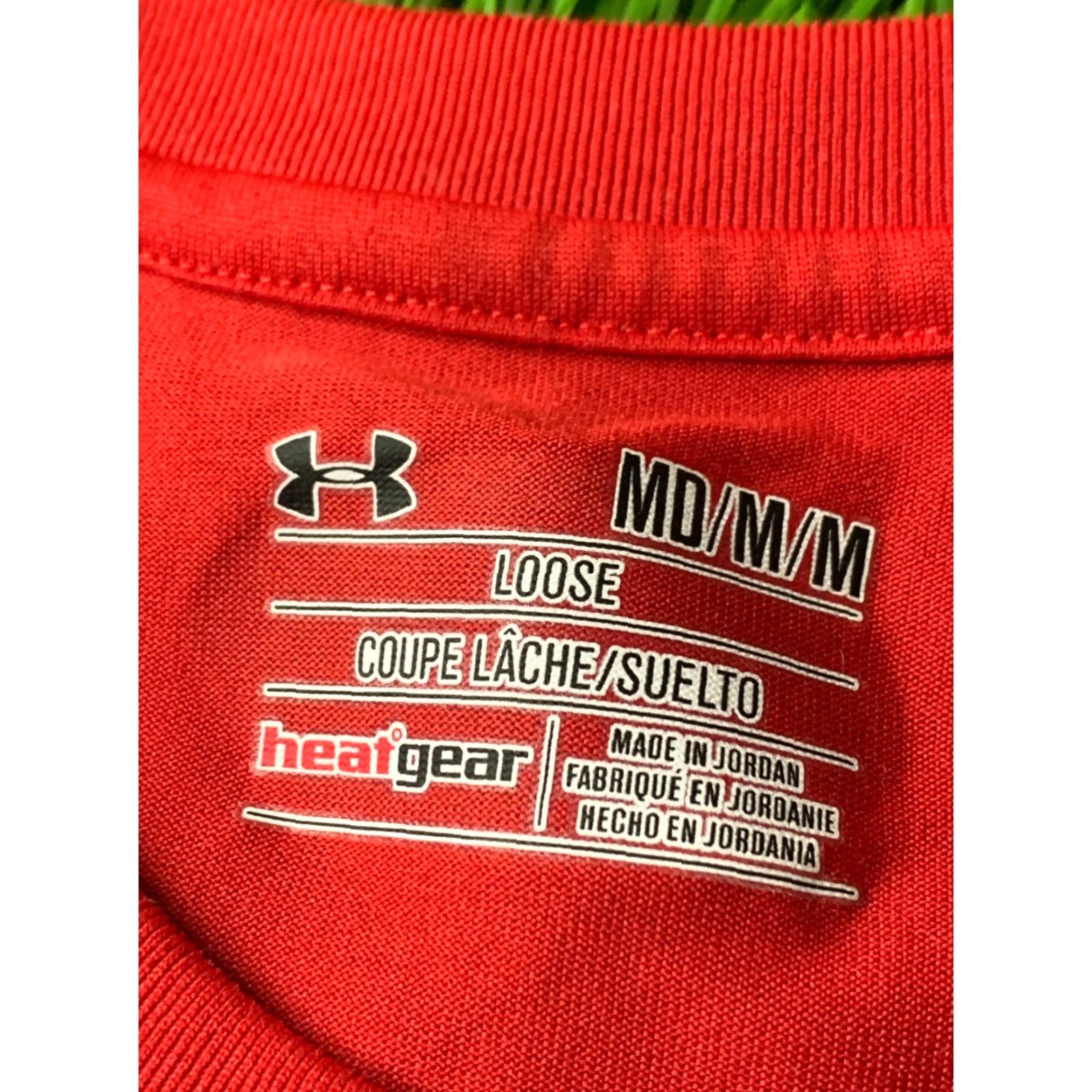 Under Armour UNDER ARMOUR Shirt Men 2015 HeatGear Jersey Short Sleeve Crew Neck Red M 70x55cm 2015 Crossfit Base Layers Size US M / EU 48-50 / 2 - 5 Thumbnail
