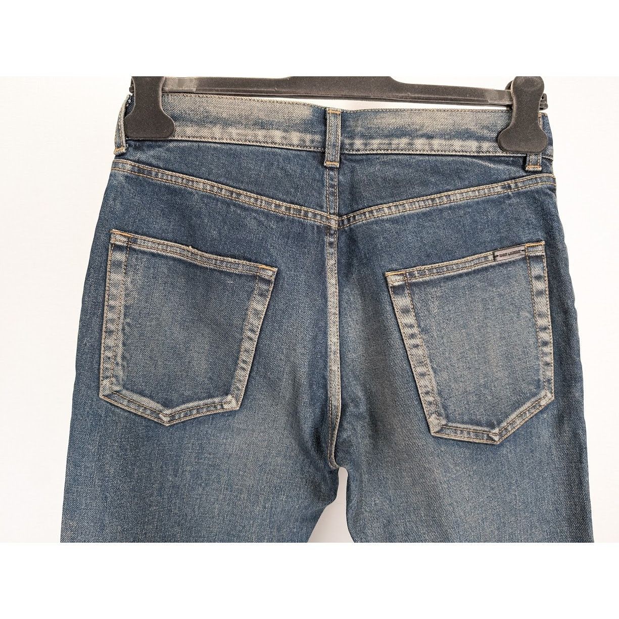 Saint Laurent Paris o1rshd1 Skinny 5 Pockets Low Pants in Winter Sky Blue Size US 29 - 14 Thumbnail