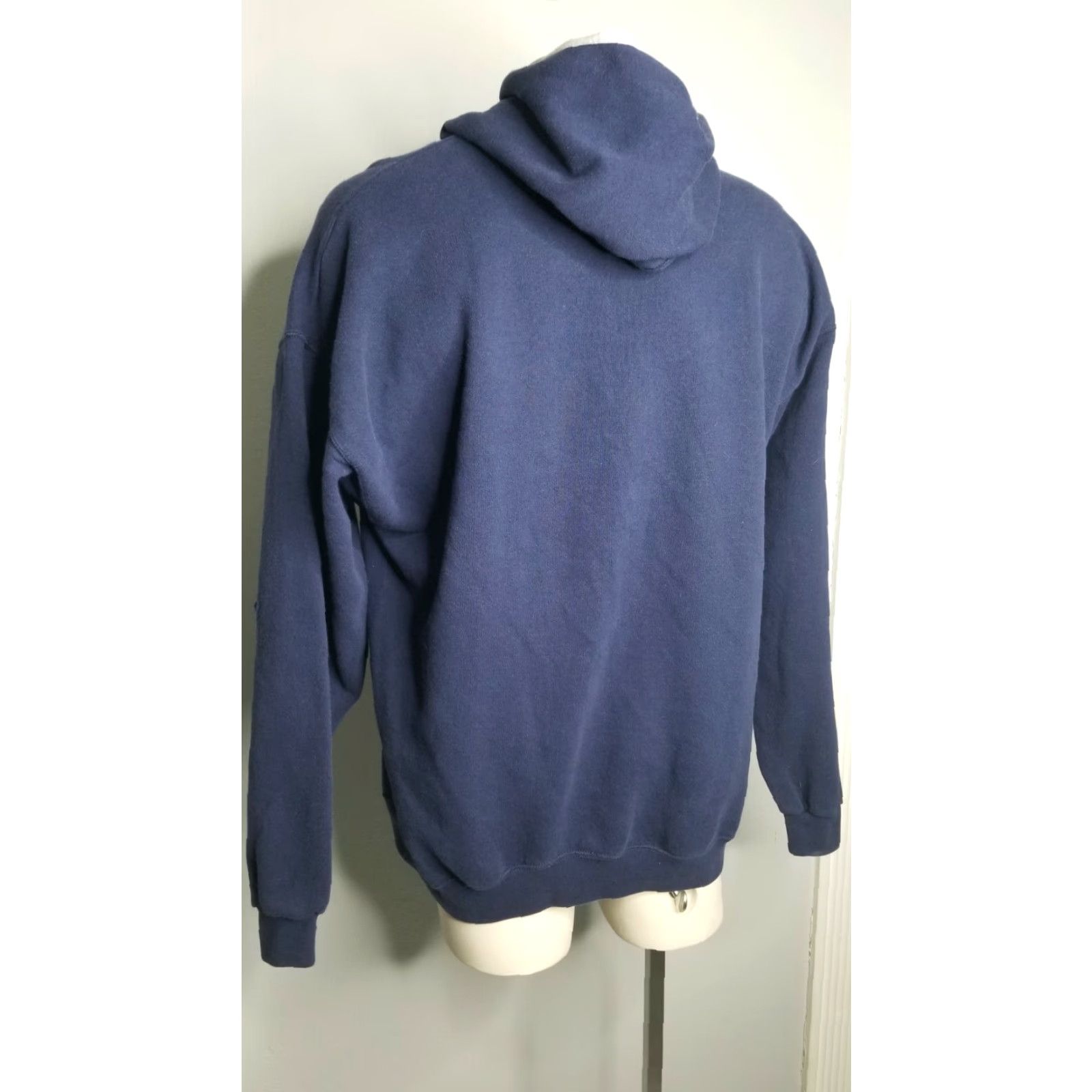 Disney VINTAGE Disney Mens XXL Hoodie Sweatshirt Crew Neck Pullover Blue Walt Disney Athleisure 90s Men Size US XXL / EU 58 / 5 - 3 Thumbnail