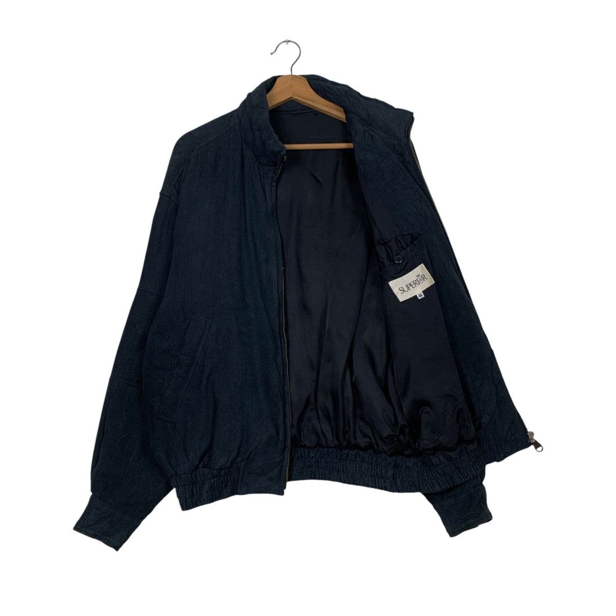 Japanese Brand SUPERIOR Embroidery Big Logo Work Casual Jacket #2371-C106 Size US L / EU 52-54 / 3 - 9 Thumbnail