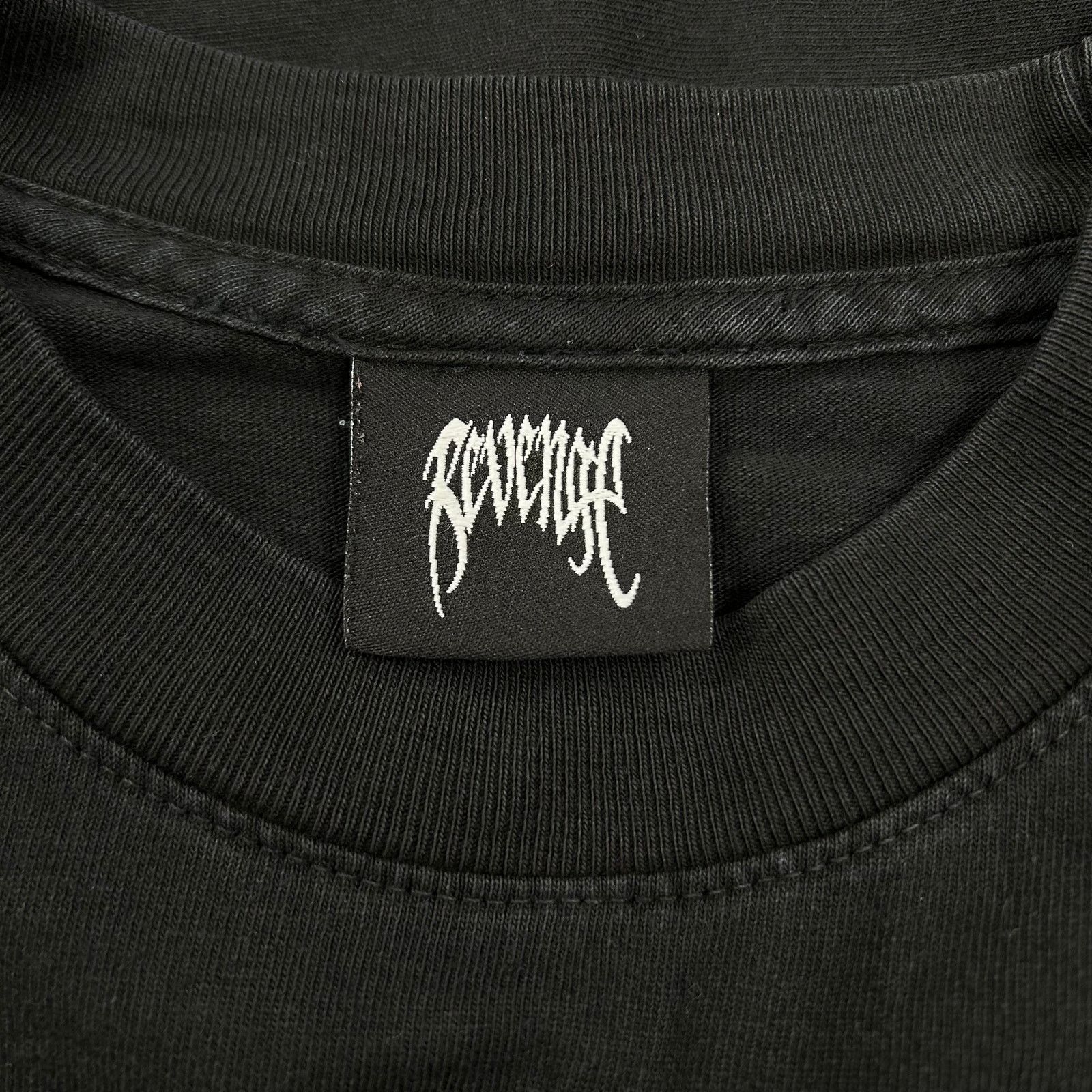 Revenge Revenge Basic Logo Embroidered Black Tee T Shirt Size Medium Size US M / EU 48-50 / 2 - 3 Thumbnail