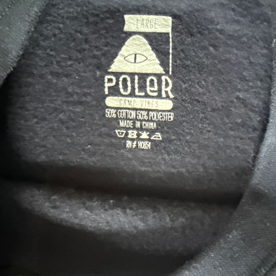 Poler POLER Black Logo Crewneck Sweatshirt Size Large Size US L / EU 52-54 / 3 - 3 Thumbnail