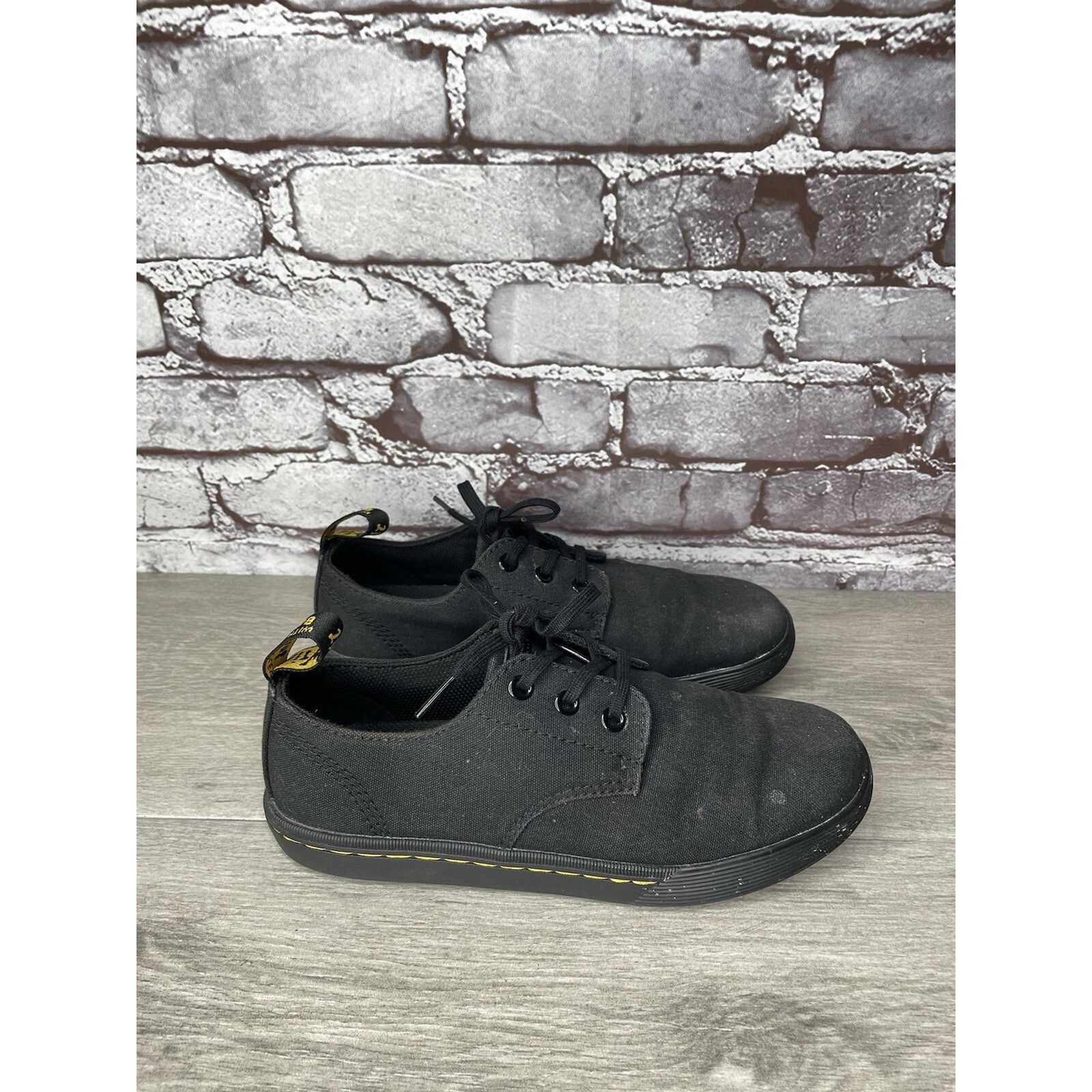 Dr. Martens Doc Dr. Martens SantAnita Black Airwair Casual Lace Up Shoes Size US 6 / IT 36 - 18 Thumbnail