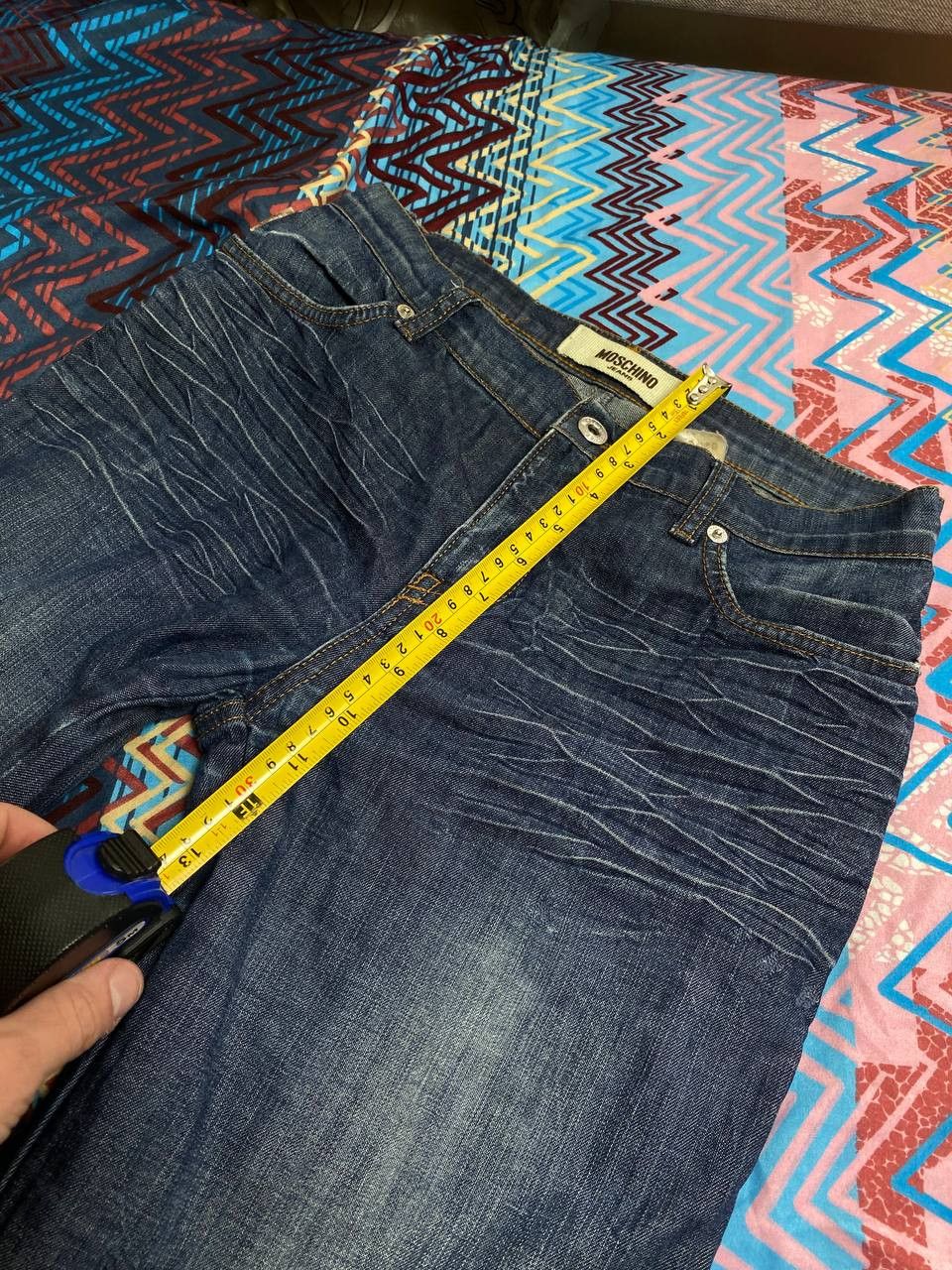JNCO × Moschino Vintage Moschino Baggy Wide Leg Buckle Back Jeans Size US 27 - 13 Thumbnail