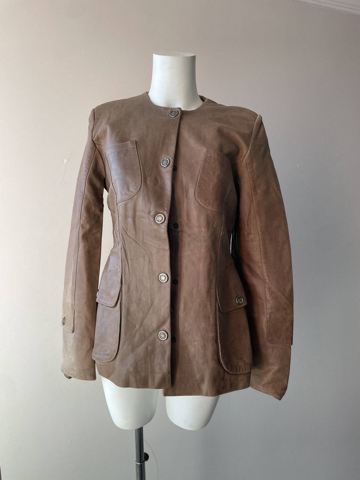 Vintage Vintage leather jacket Size L / US 10 / IT 46 - 3 Thumbnail