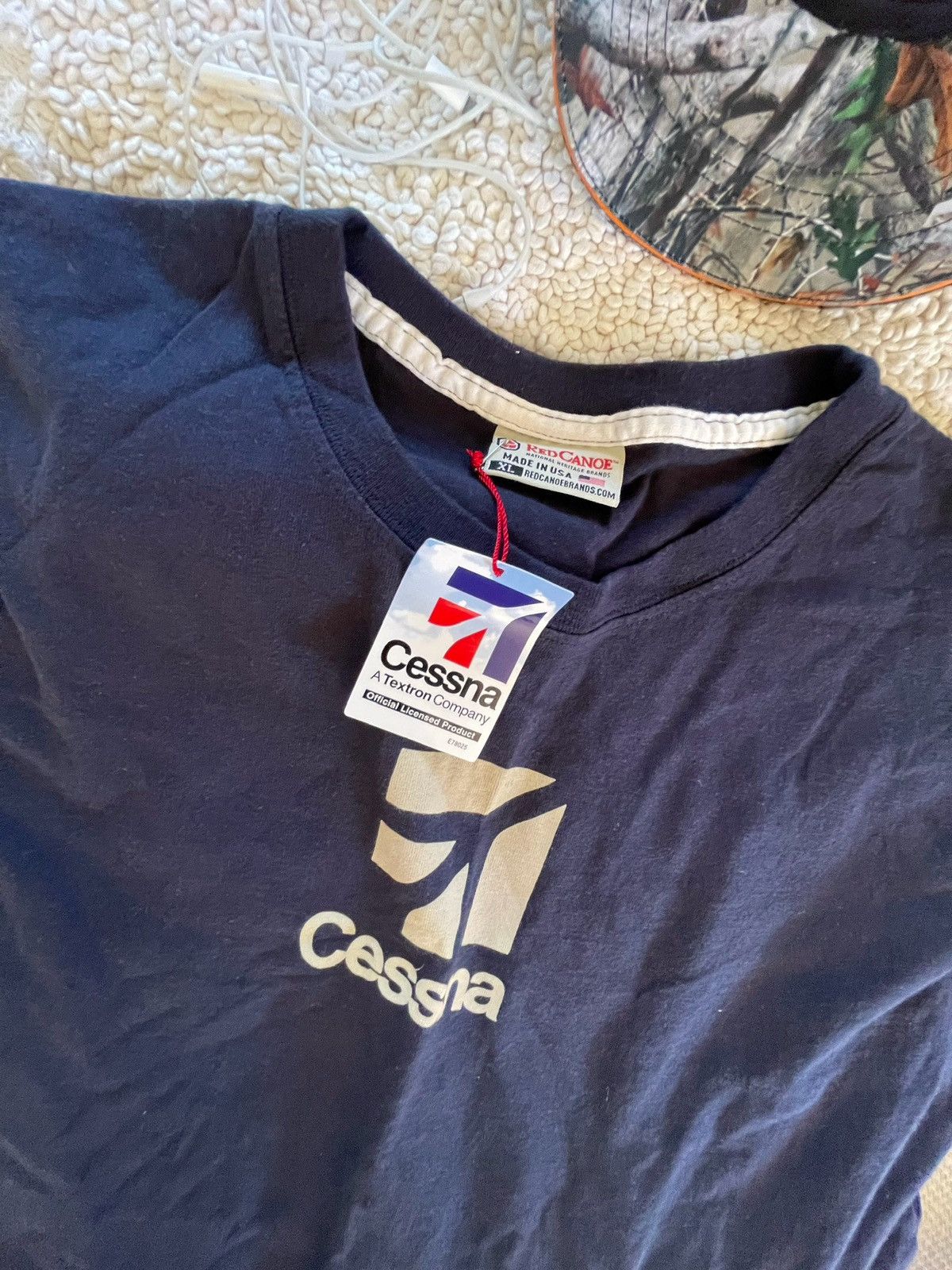 Vintage Red canoe t shirt navy XL made in USA new Size US XL / EU 56 / 4 - 4 Thumbnail