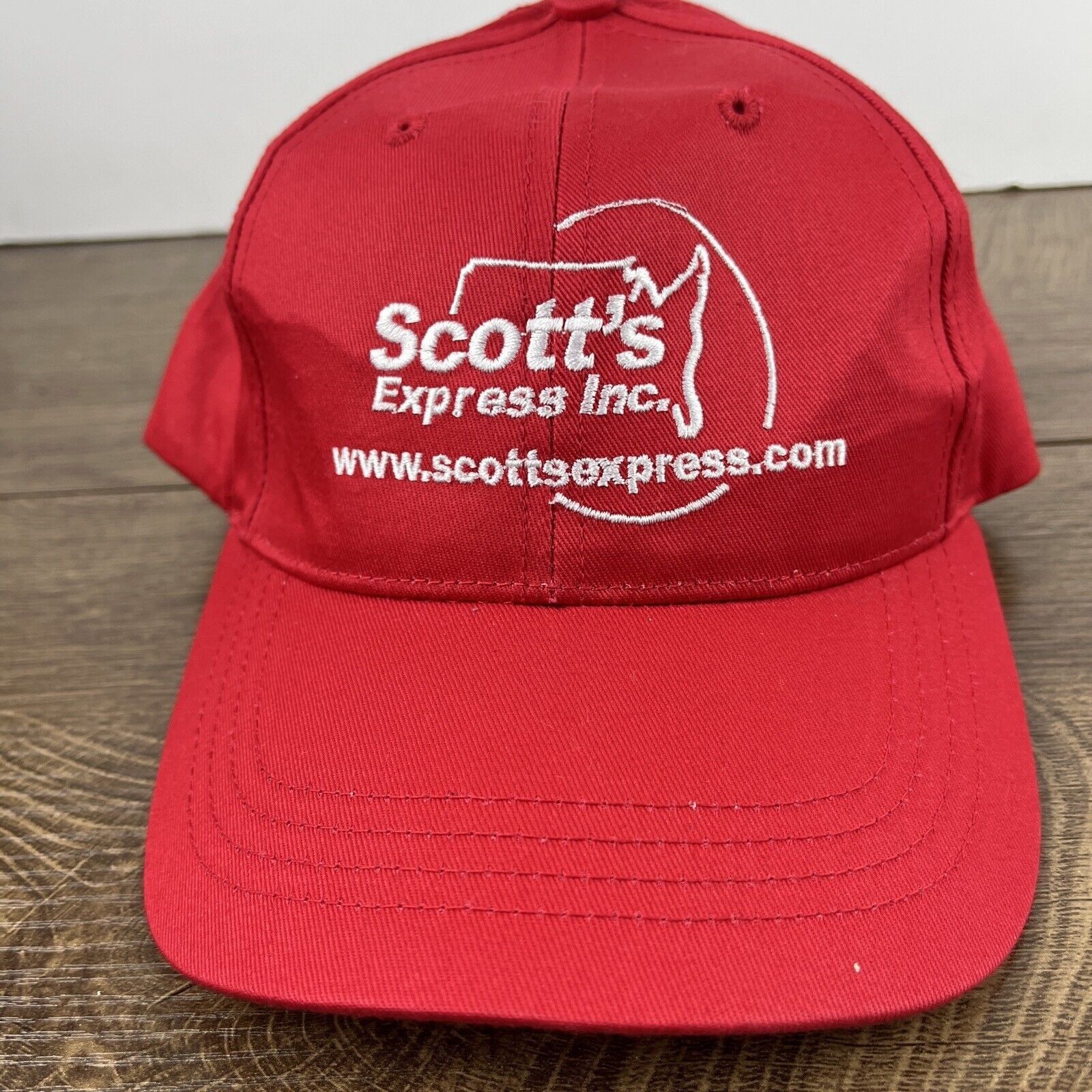 Other Scott Express Inc Hat Scott Red Hat Adjustable Adult Size Ha Size ONE SIZE - 7 Thumbnail
