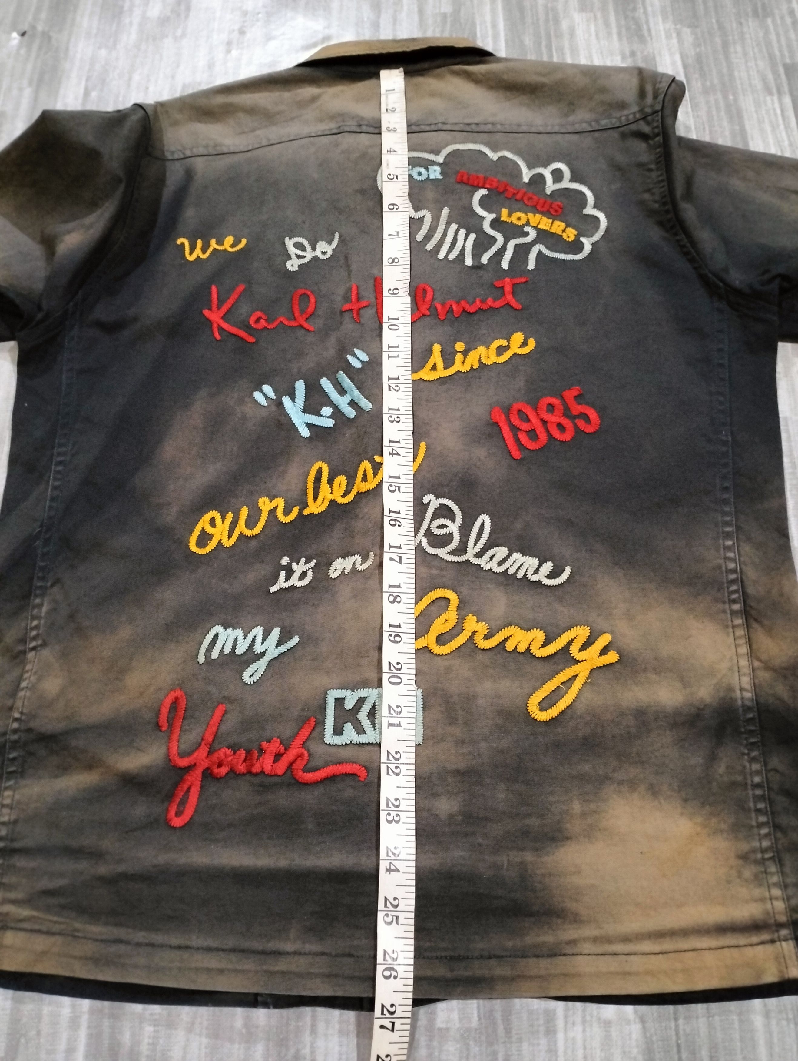 Karl Helmut Karl Helmut Four Pocket Light Jacket Embroidered Acid-Wash Size US M / EU 48-50 / 2 - 20 Thumbnail