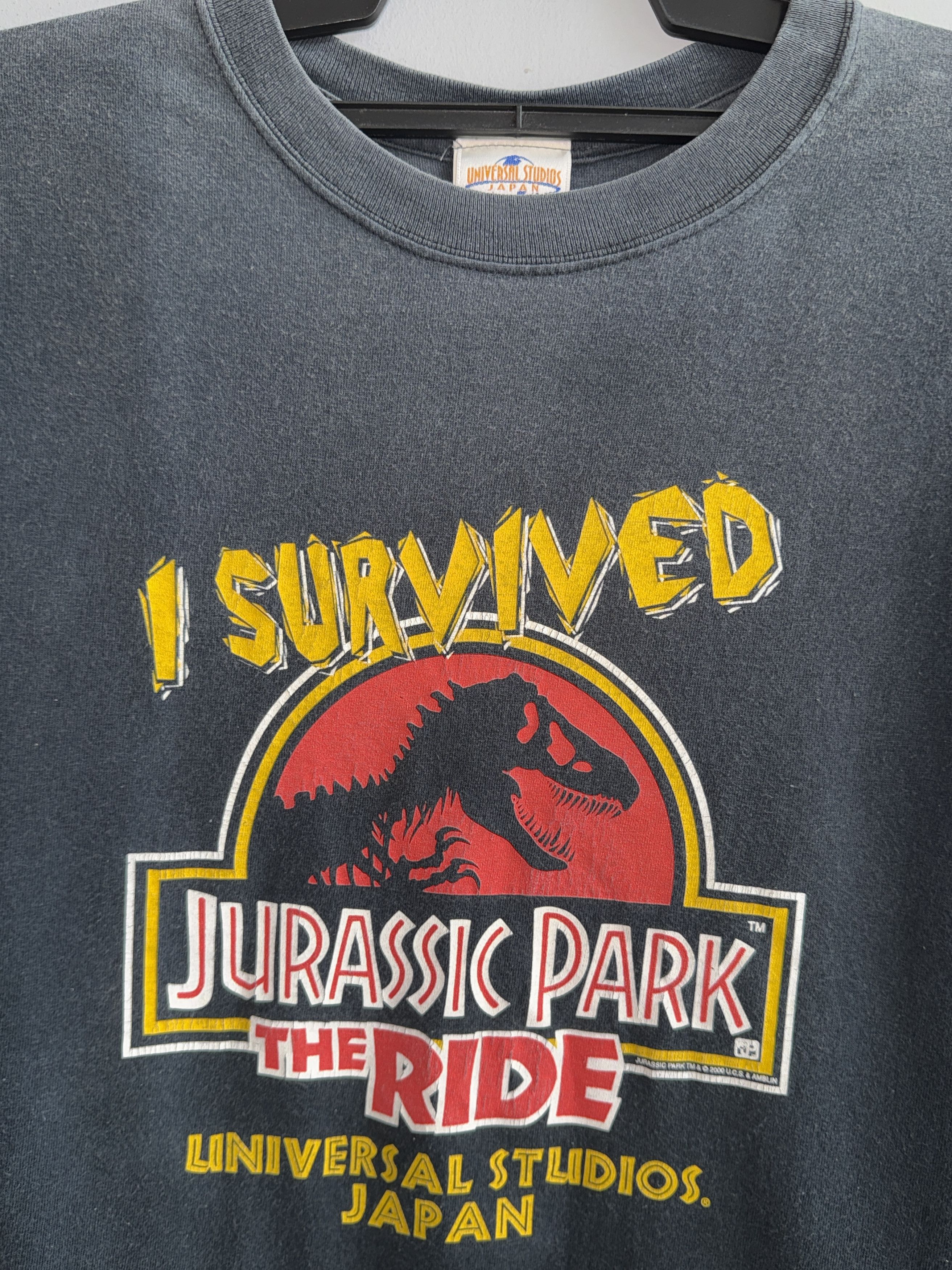Universal Studios Jurassic Park I Survived The Ride 2000 T Shirt Size US L / EU 52-54 / 3 - 2 Thumbnail