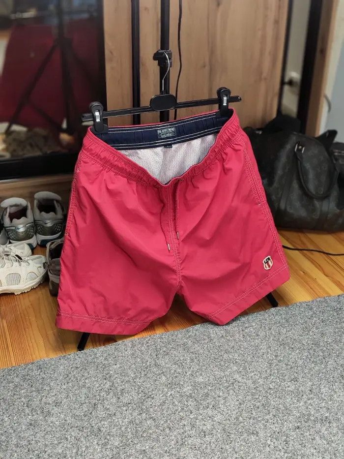 Polo Ralph Lauren Vintage 90's Ralph Lauren Shorts Red Logo Casual Streetwear Size US 34 / EU 50 - 7 Thumbnail