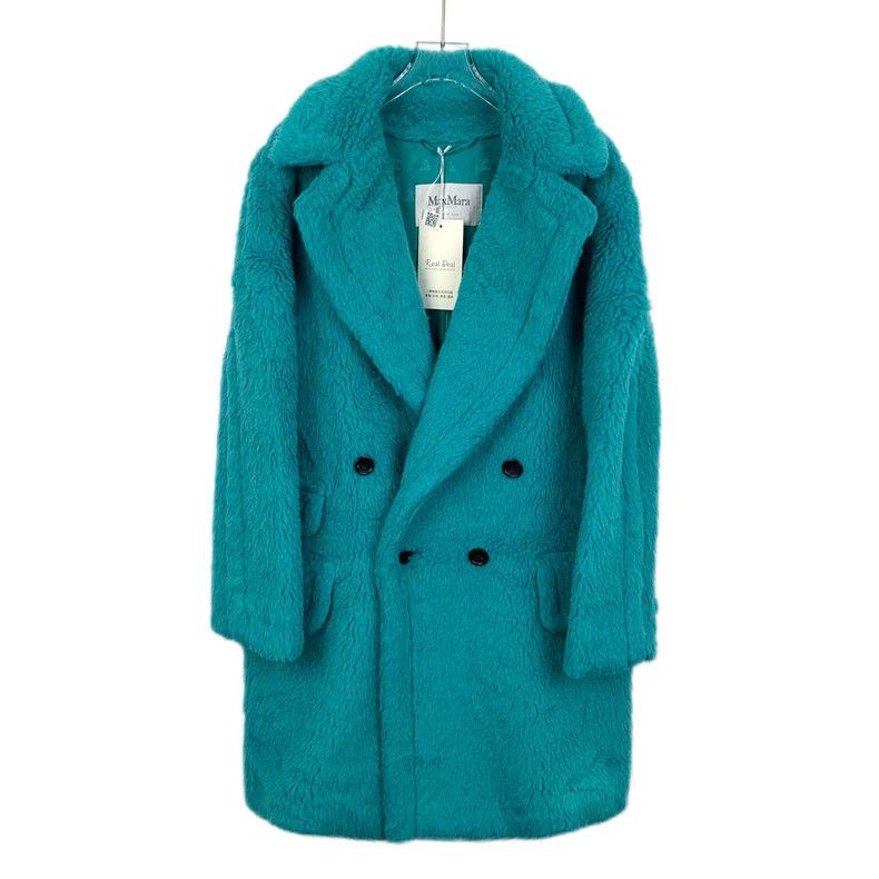 Max Mara Max Mara Teddy Collection Blue Teddy Alpaca Lapel Double B Size M / US 6-8 / IT 42-44 - 1 Thumbnail