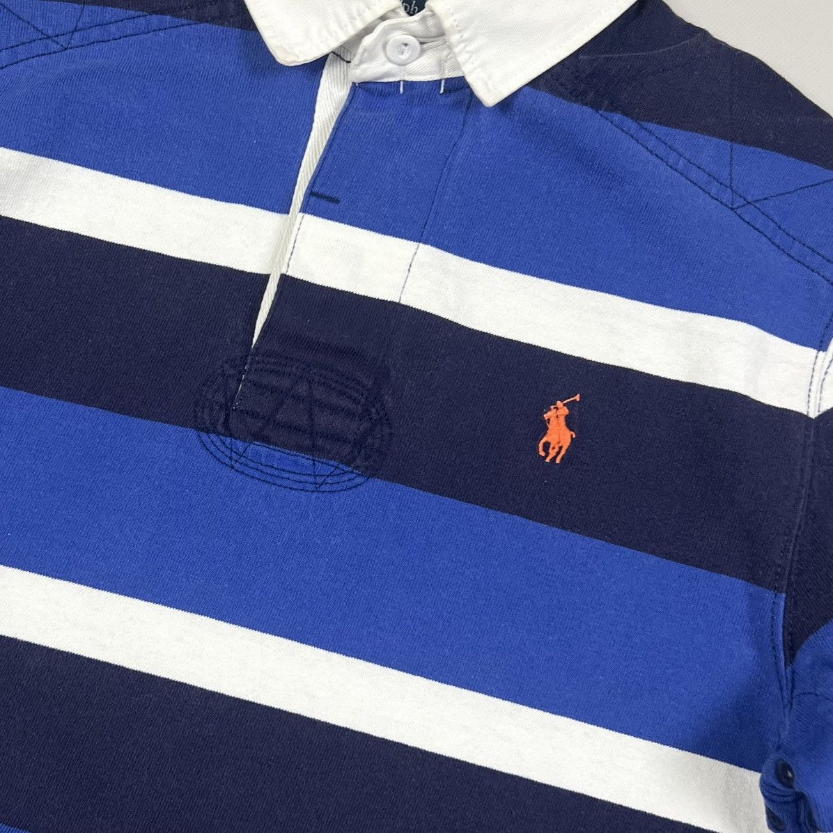 Polo Ralph Lauren × Rugby Ralph Lauren × Vintage Vintage Polo Ralph Lauren Striped Rugby Shirt Size S Size US S / EU 44-46 / 1 - 5 Thumbnail