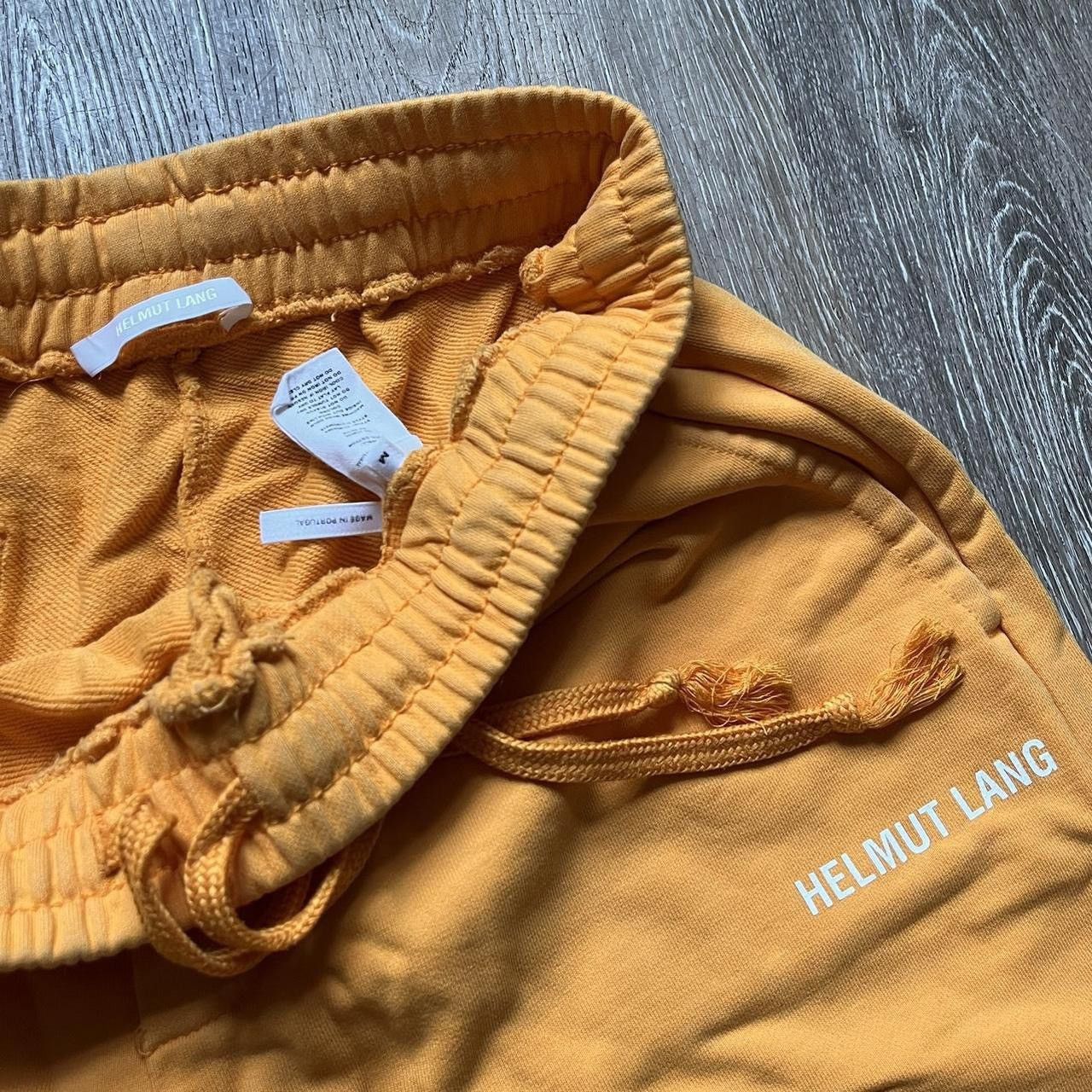 Helmut Lang orange helmet lang core sweat shorts Size US 31 - 3 Thumbnail