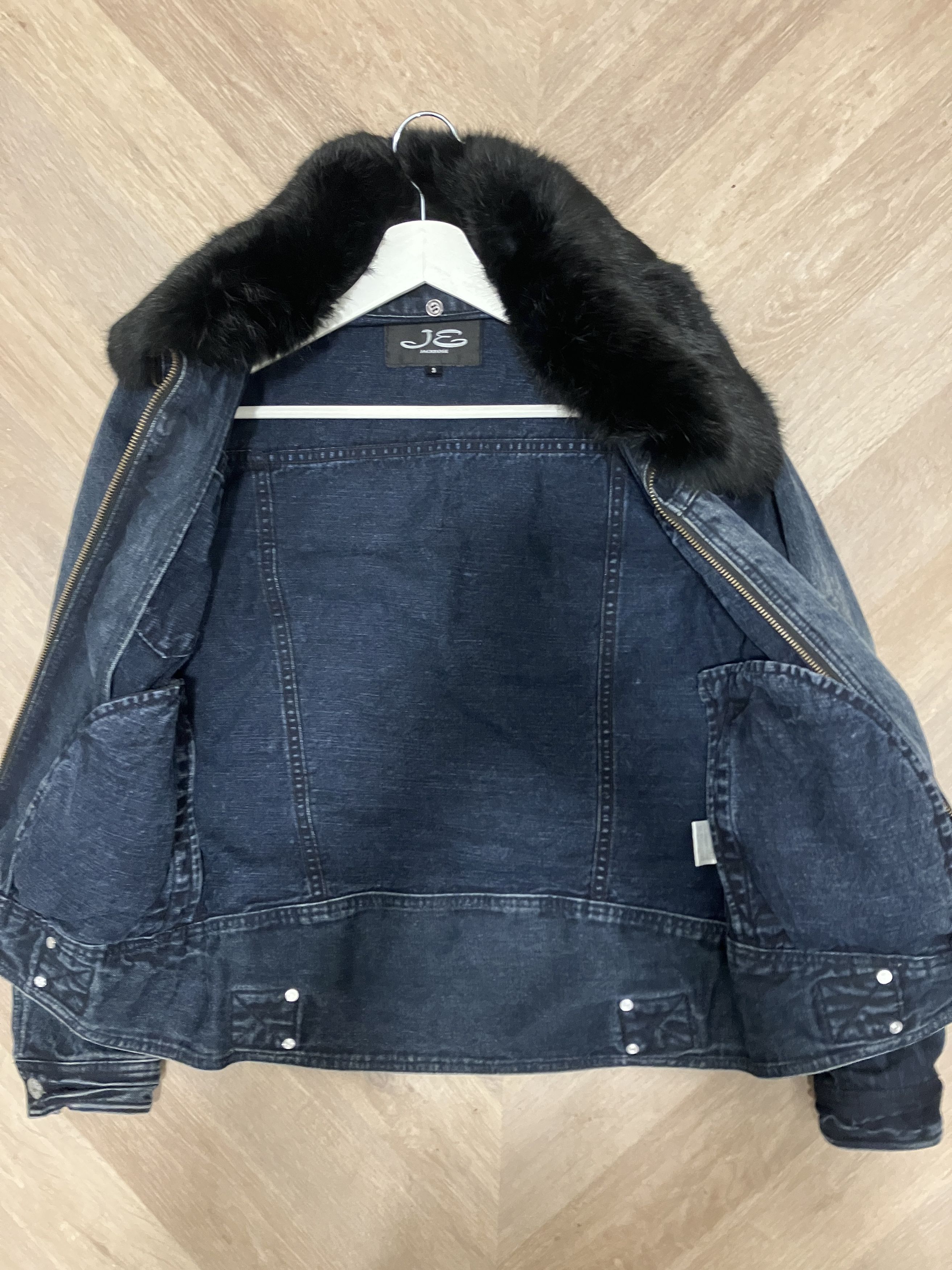 JACKROSE Y2K Jackrose Detachable Fox Fur Collar Denim Jacket Size US L / EU 52-54 / 3 - 4 Thumbnail