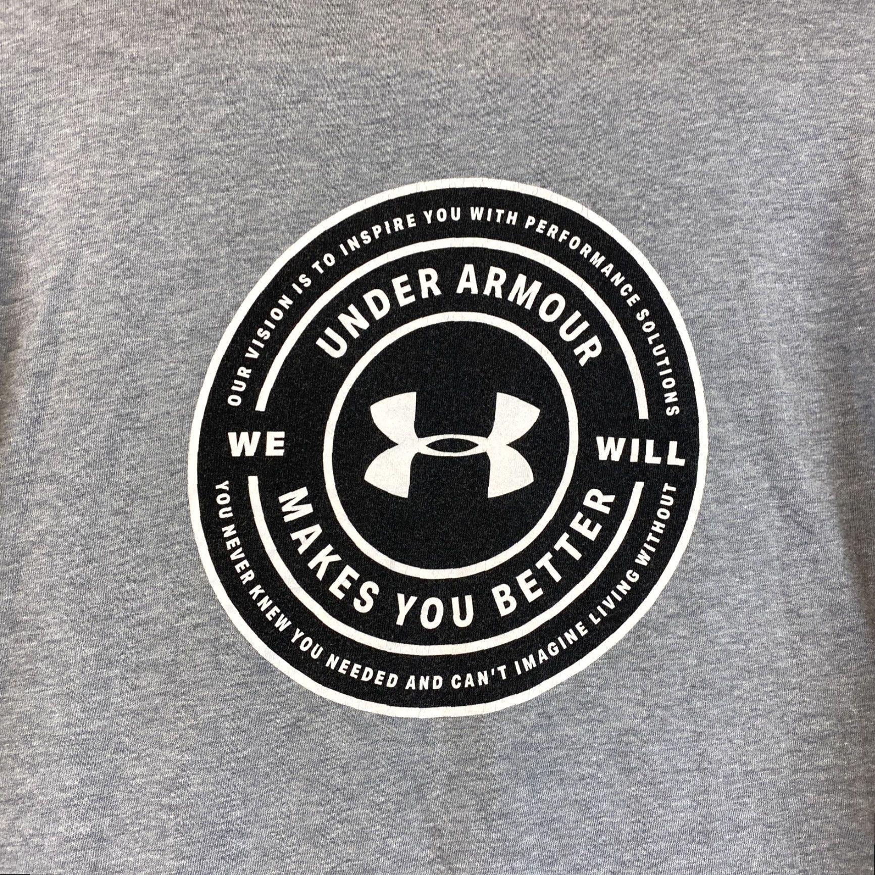Under Armour Under Armour Shirt Mens Medium Gray Long Sleeve Crew Neck Tshirt 54-11 Size US M / EU 48-50 / 2 - 8 Thumbnail