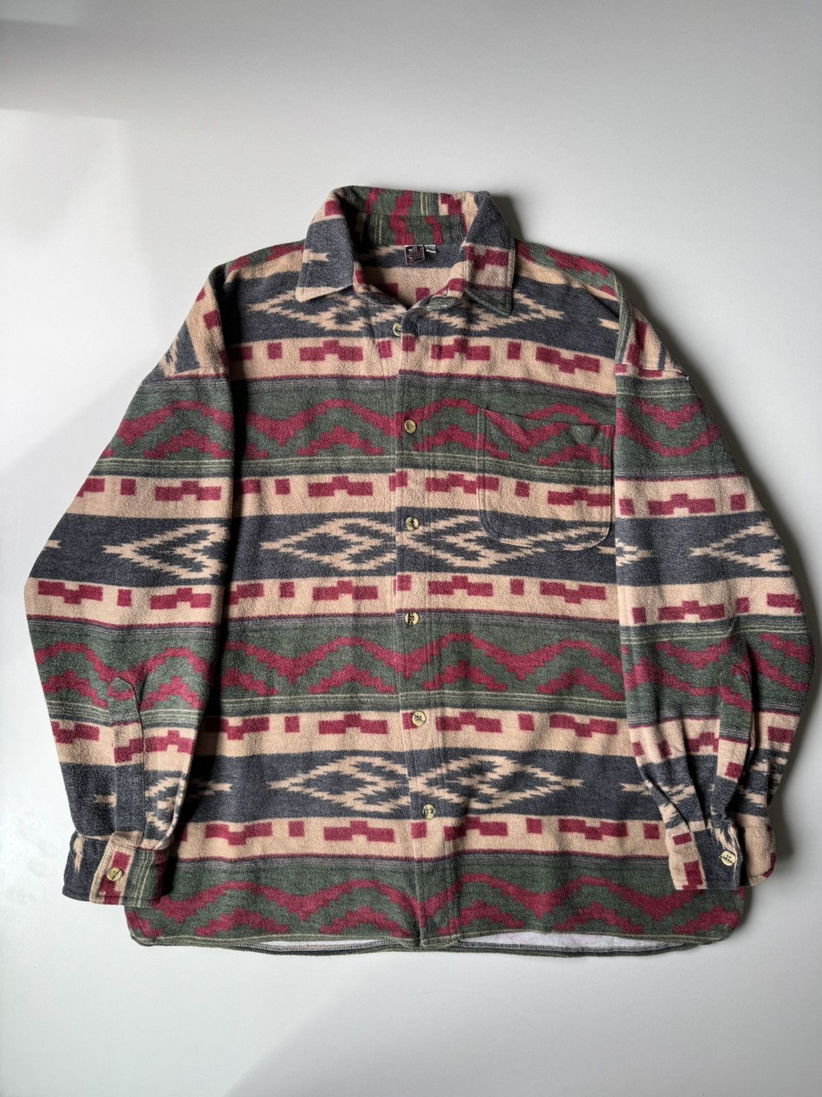 Polo Ralph Lauren × Vintage Vintage Flannel Aztec Cotton Shirt XL Ralph Lauren Style Size US XL / EU 56 / 4 - 13 Thumbnail