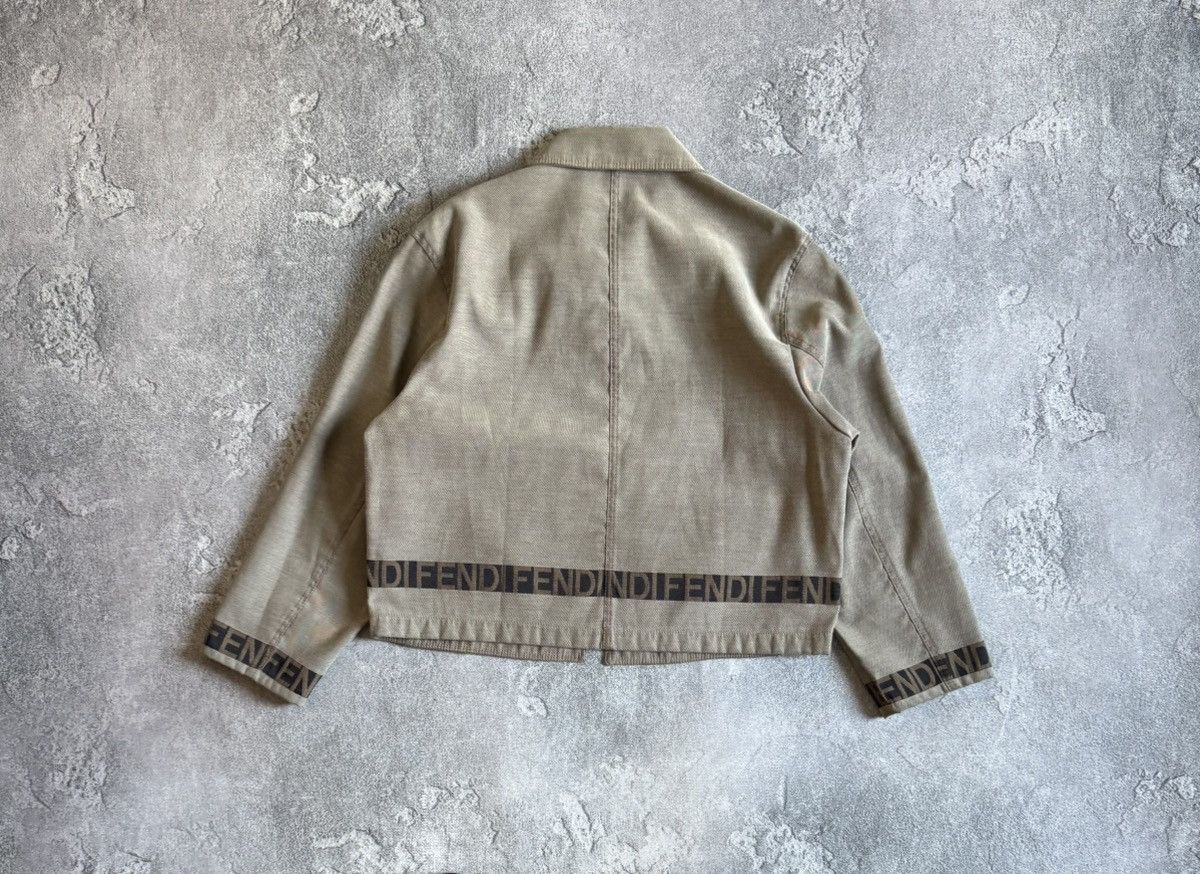 Fendi FENDI retro vintage zip jacket blazer bomber monogram 90s Size M / US 6-8 / IT 42-44 - 14 Thumbnail