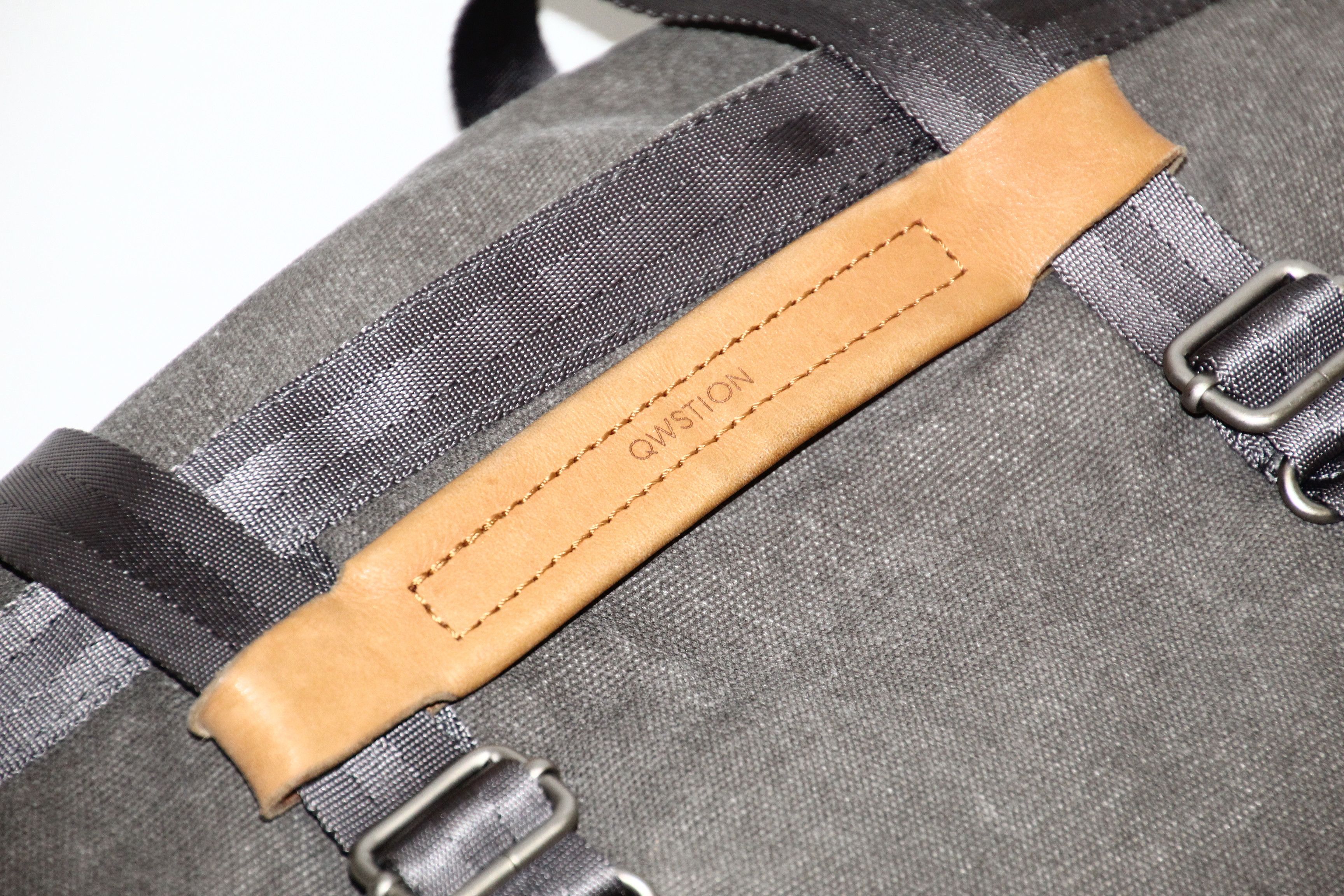 QWSTION Qwstion Canvas Day Tote-Organic Washed Grey. Laptop bag Size ONE SIZE - 10 Thumbnail