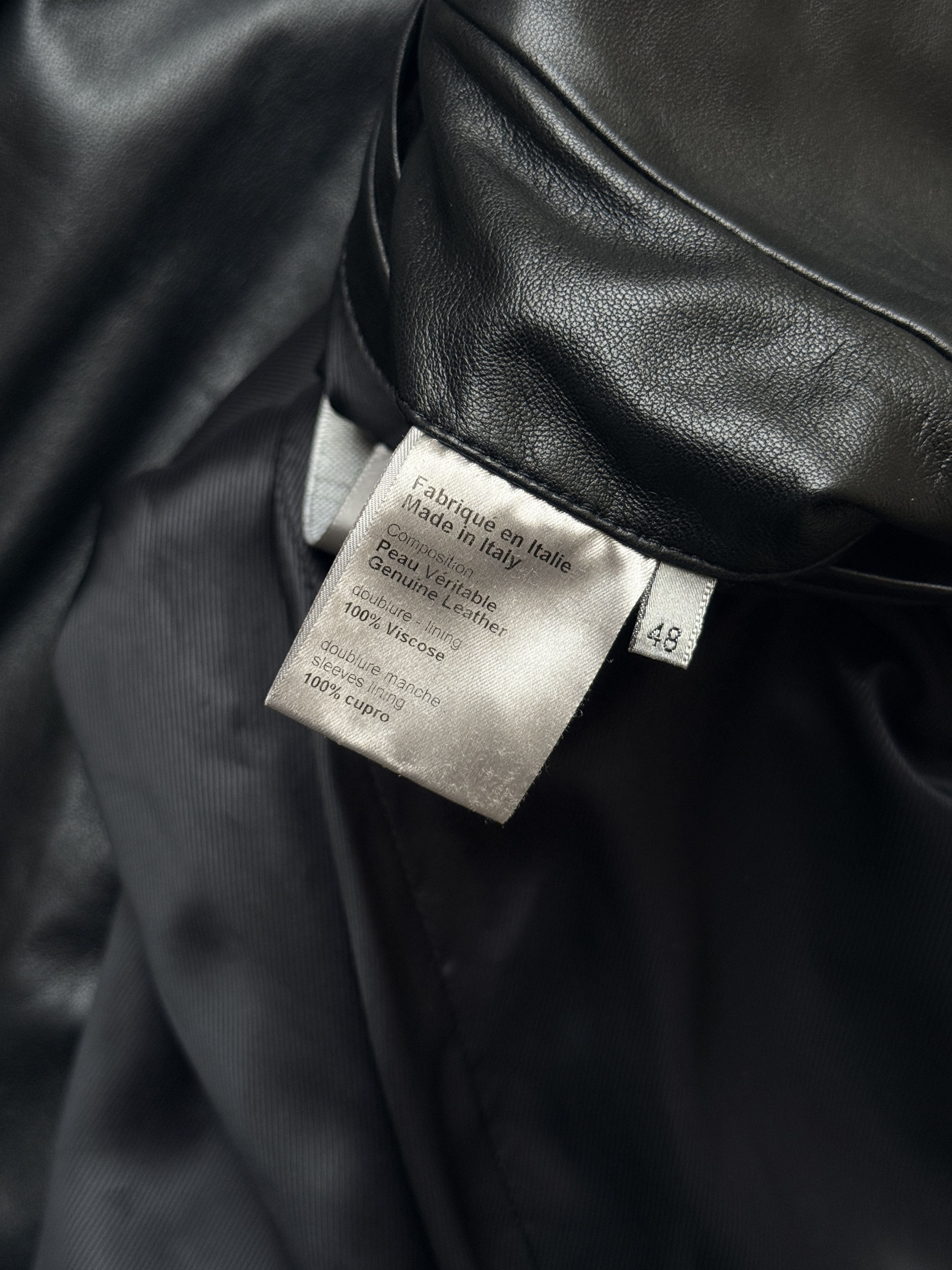 Dior dior homme black leather jacket ss08 spring summe 2008 48 Size US M / EU 48-50 / 2 - 12 Thumbnail