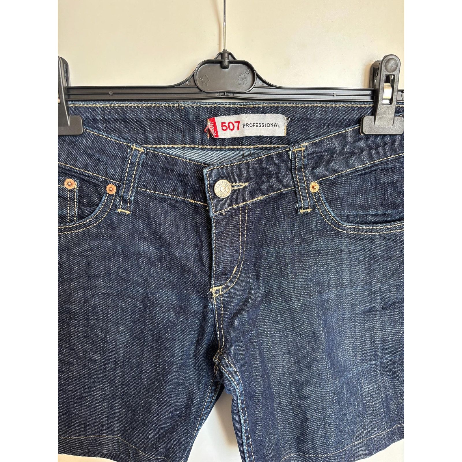 Levi's Levi’s 507 W31 USA 1996 Dark Wash Cut Off Denim Shorts Size US 31 - 4 Thumbnail