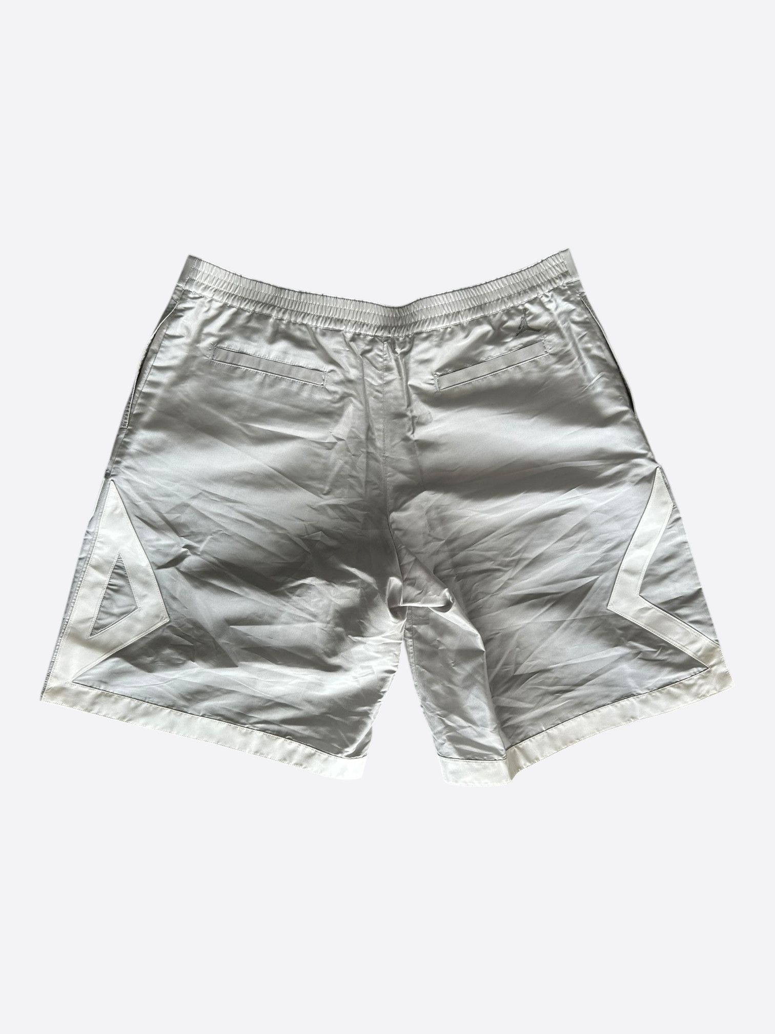 Dior Dior Jordan Grey & White CD Logo Silk Basketball Shorts Size US 40 / EU 56 - 2 Thumbnail