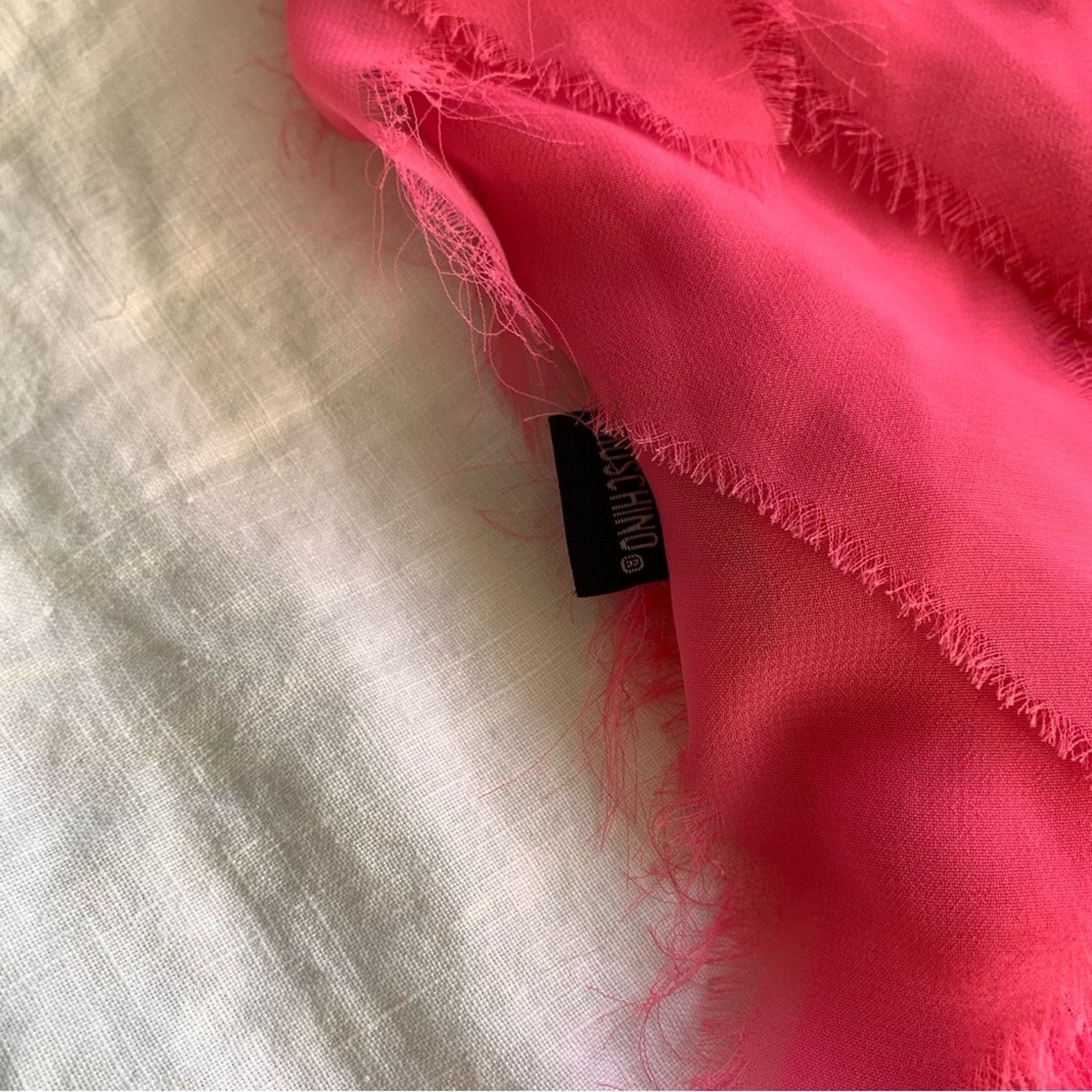 Moschino Vintage Moschino Hot Pink Frilly Triangle Chiffon Cami Top Size M / US 6-8 / IT 42-44 - 4 Thumbnail